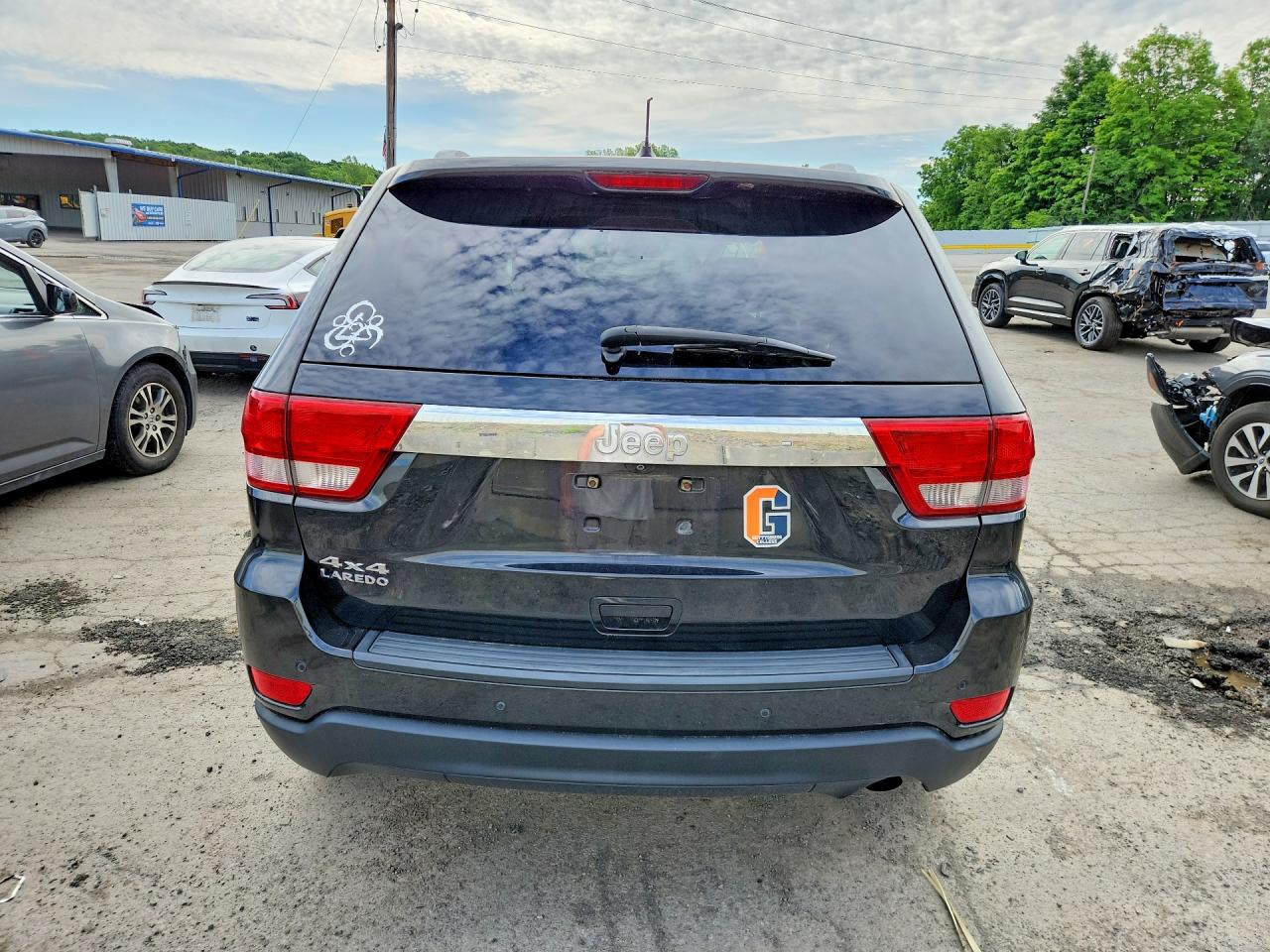 2012 Jeep Grand Cherokee Laredo Black vin: 1C4RJFAG6CC124280