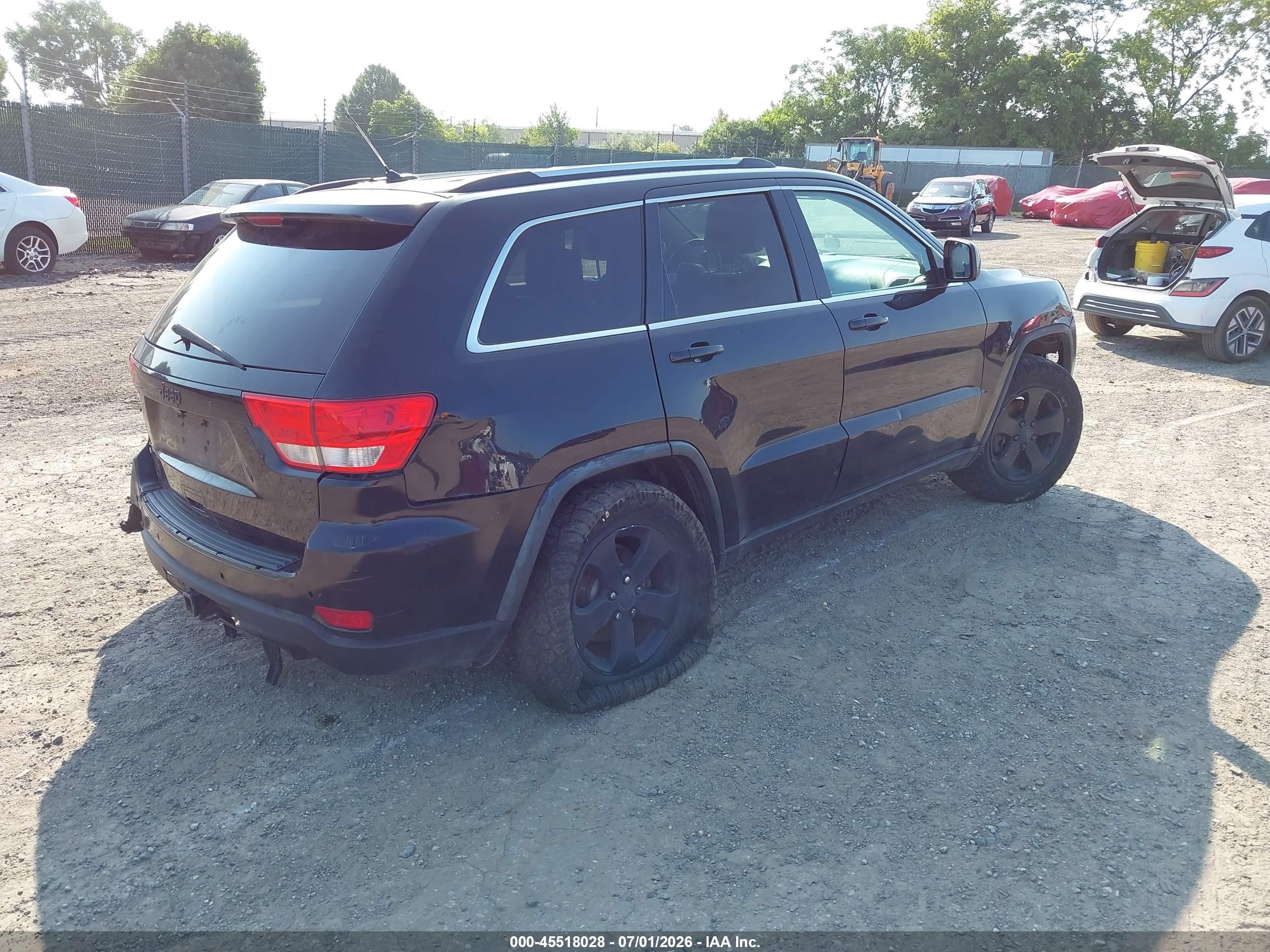 2012 Jeep Grand Cherokee Laredo Black vin: 1C4RJFAG6CC132525