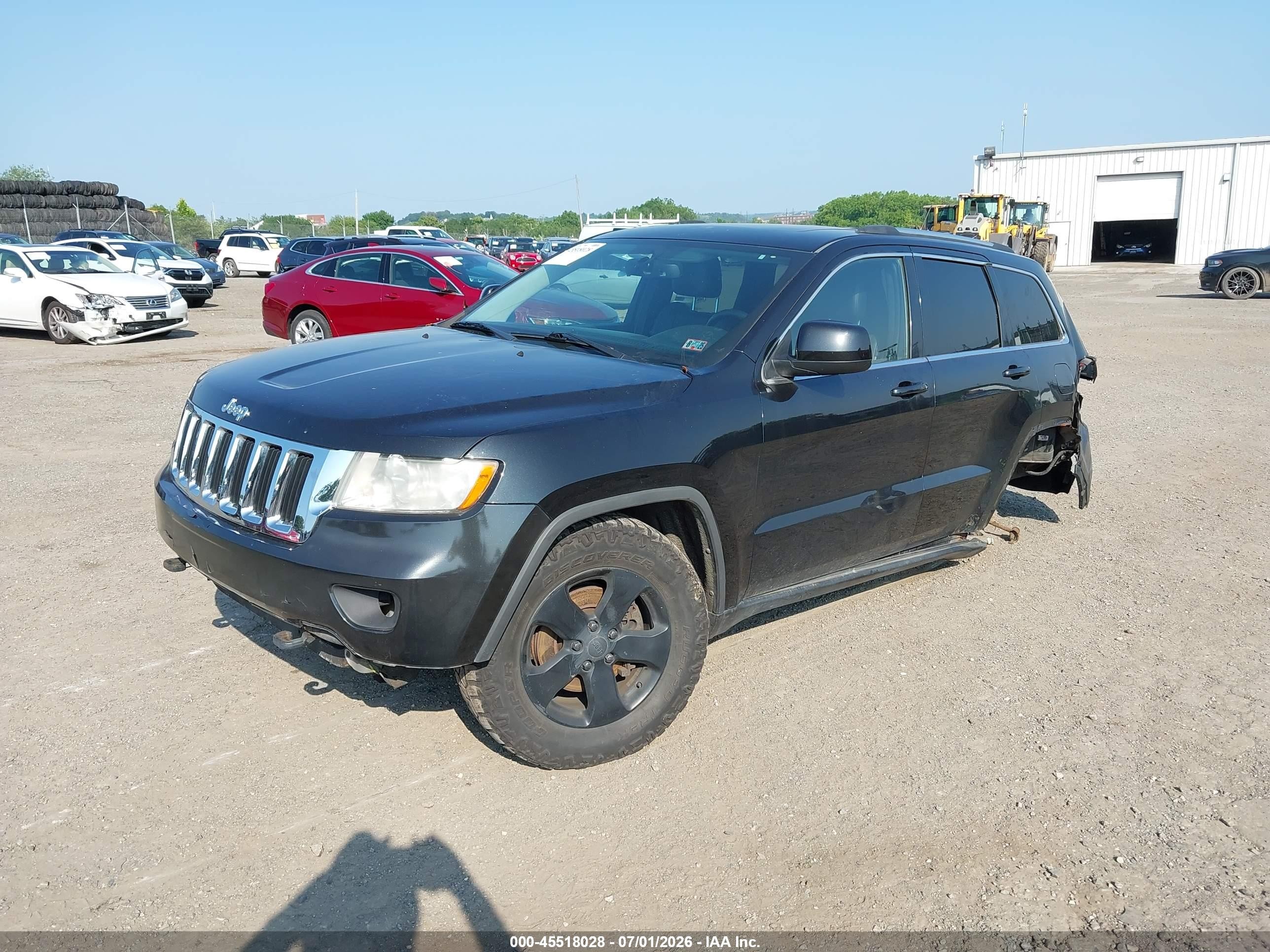 2012 Jeep Grand Cherokee Laredo Black vin: 1C4RJFAG6CC132525