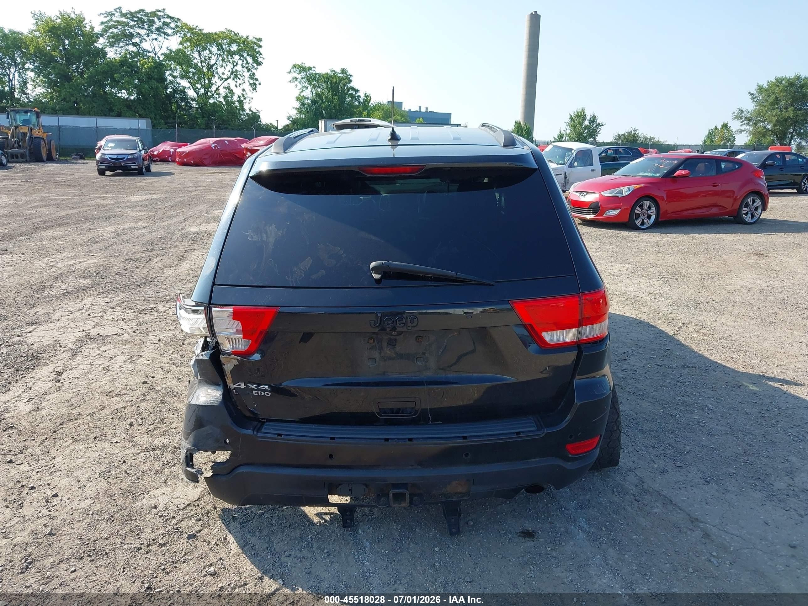 2012 Jeep Grand Cherokee Laredo Black vin: 1C4RJFAG6CC132525