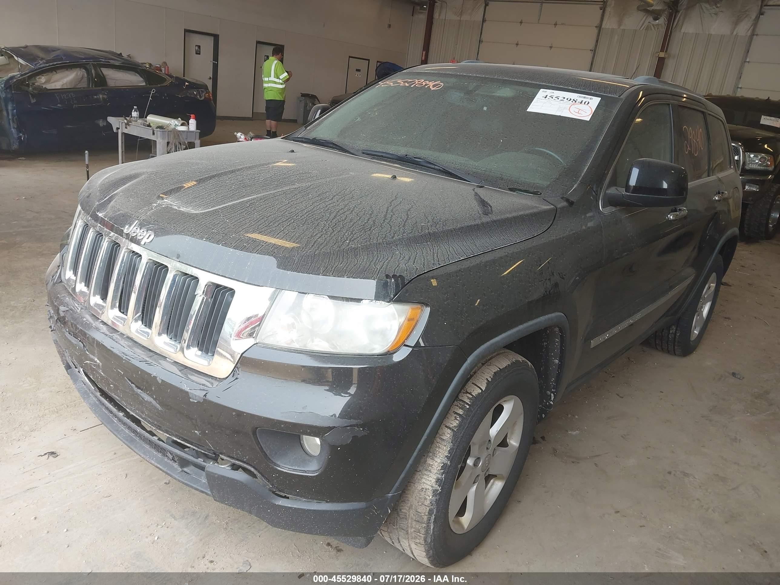 2012 Jeep Grand Cherokee Laredo Black vin: 1C4RJFAG6CC184088