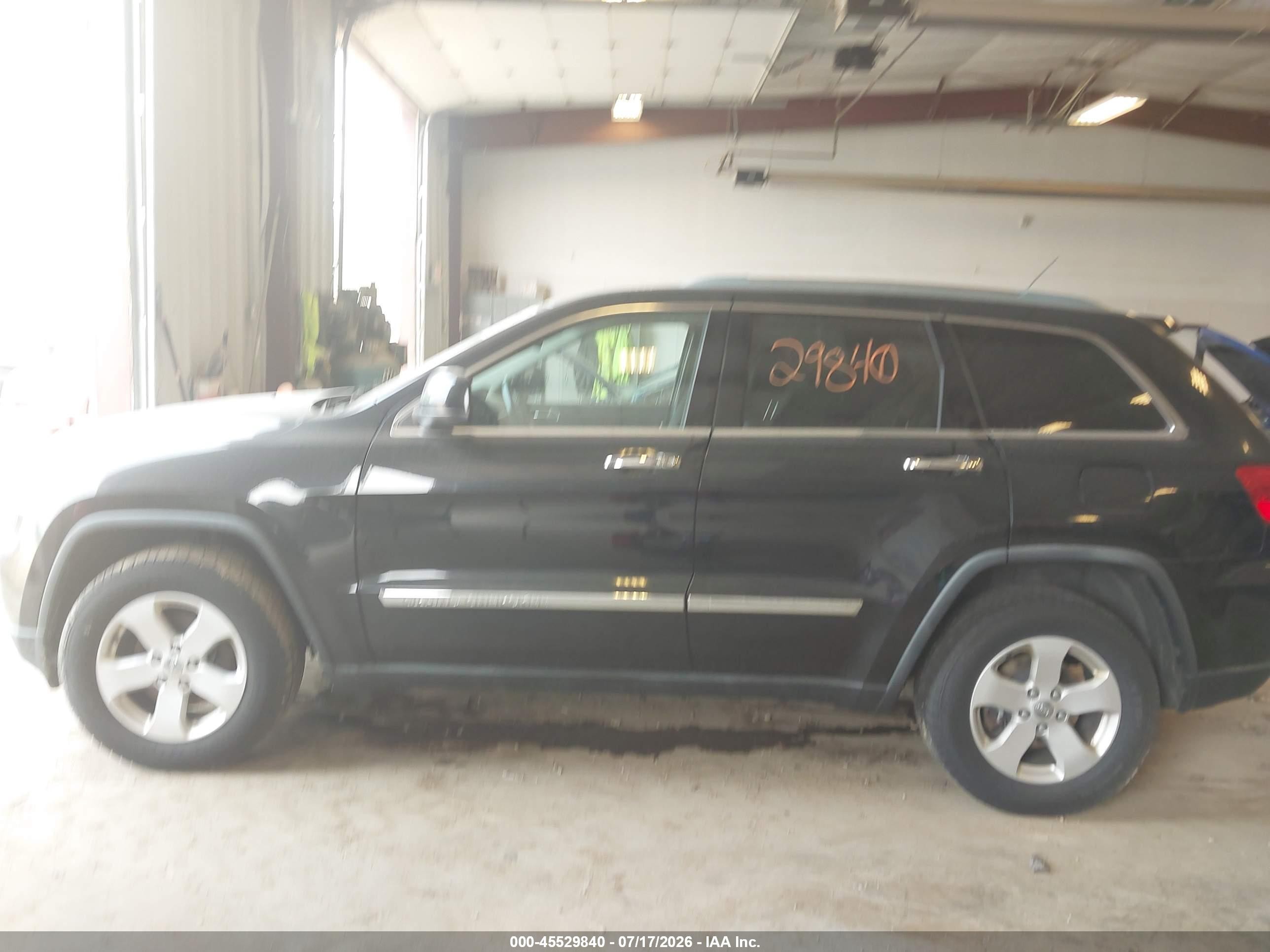 2012 Jeep Grand Cherokee Laredo Black vin: 1C4RJFAG6CC184088