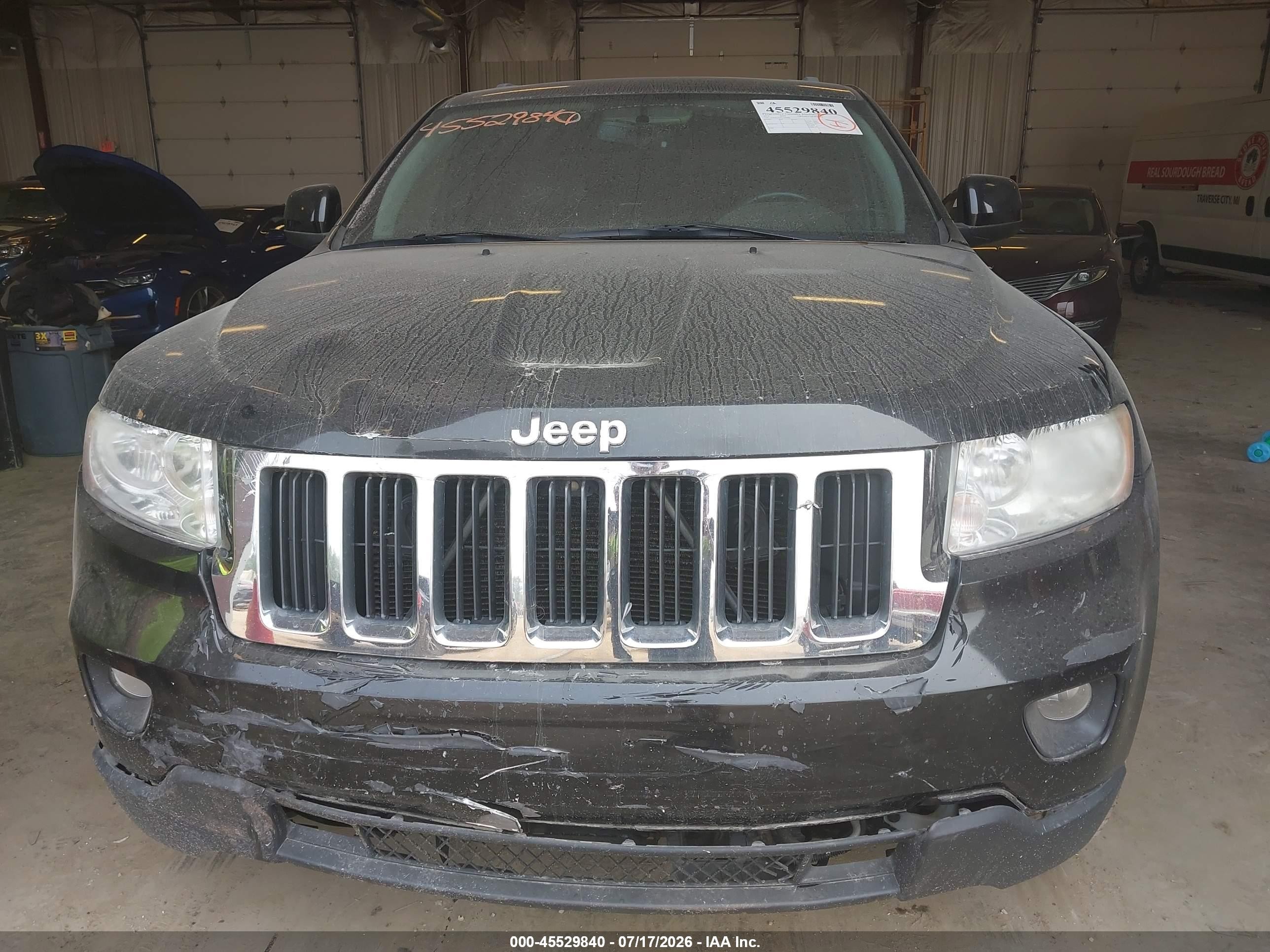 2012 Jeep Grand Cherokee Laredo Black vin: 1C4RJFAG6CC184088