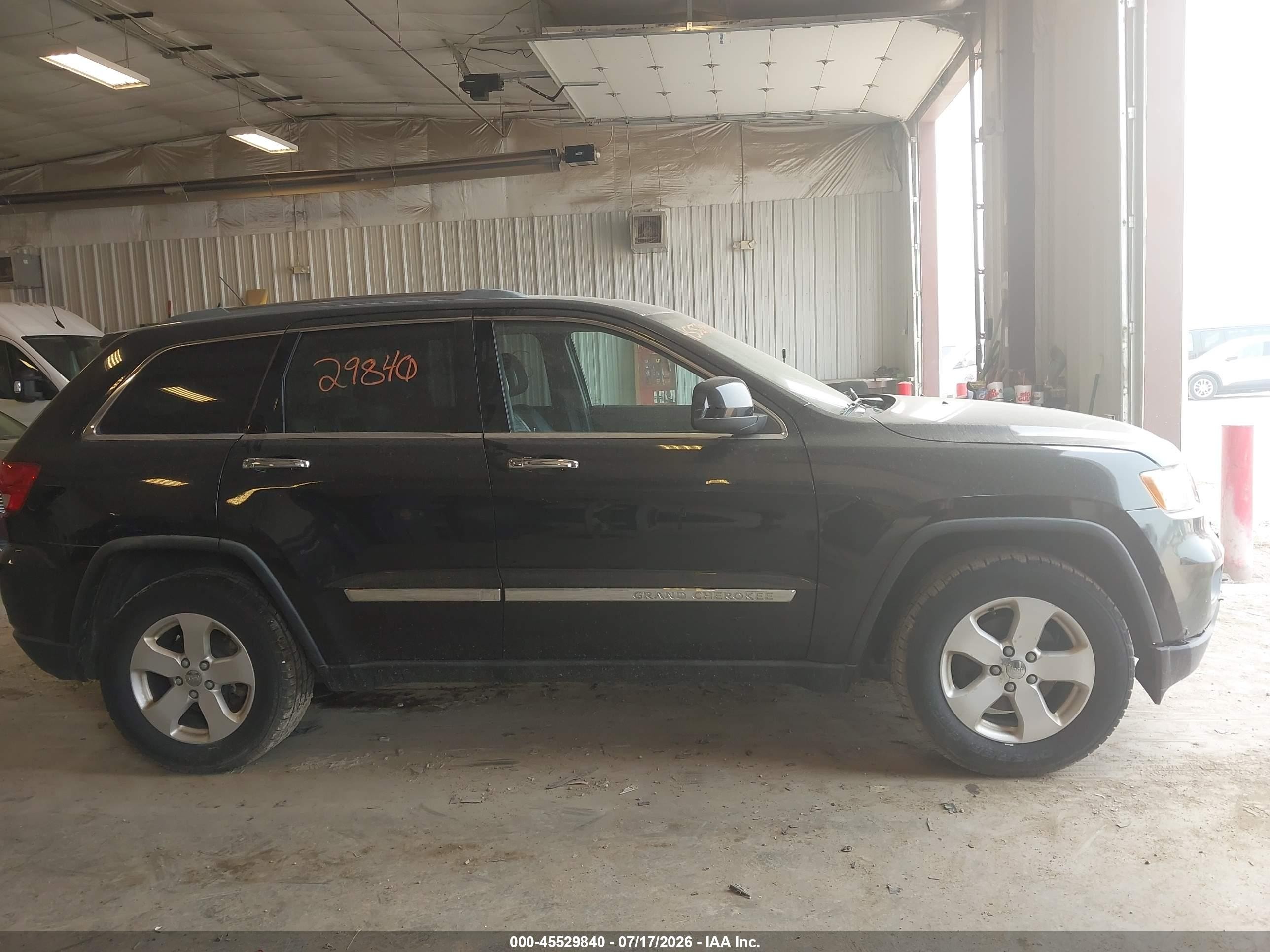 2012 Jeep Grand Cherokee Laredo Black vin: 1C4RJFAG6CC184088