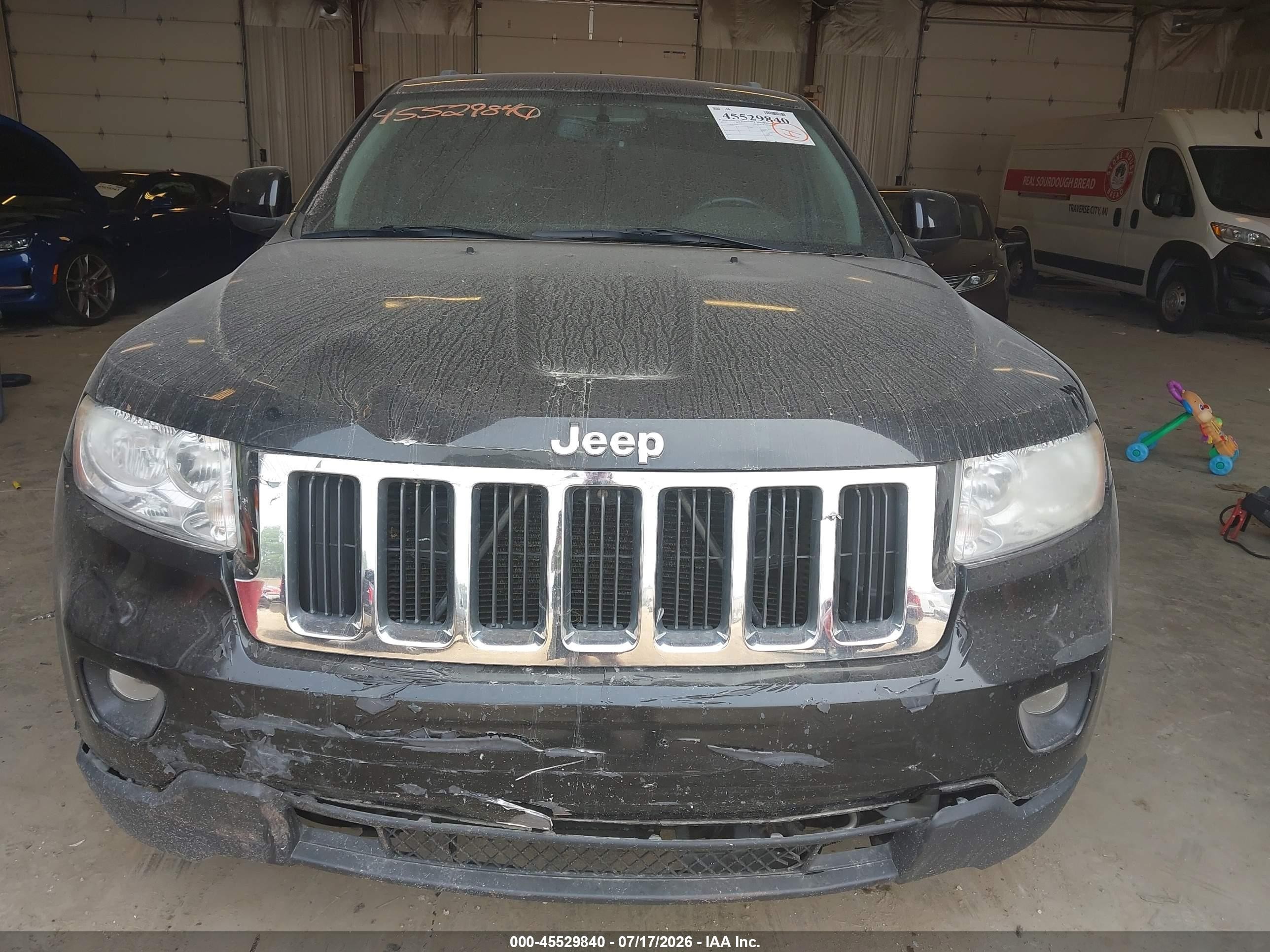 2012 Jeep Grand Cherokee Laredo Black vin: 1C4RJFAG6CC184088