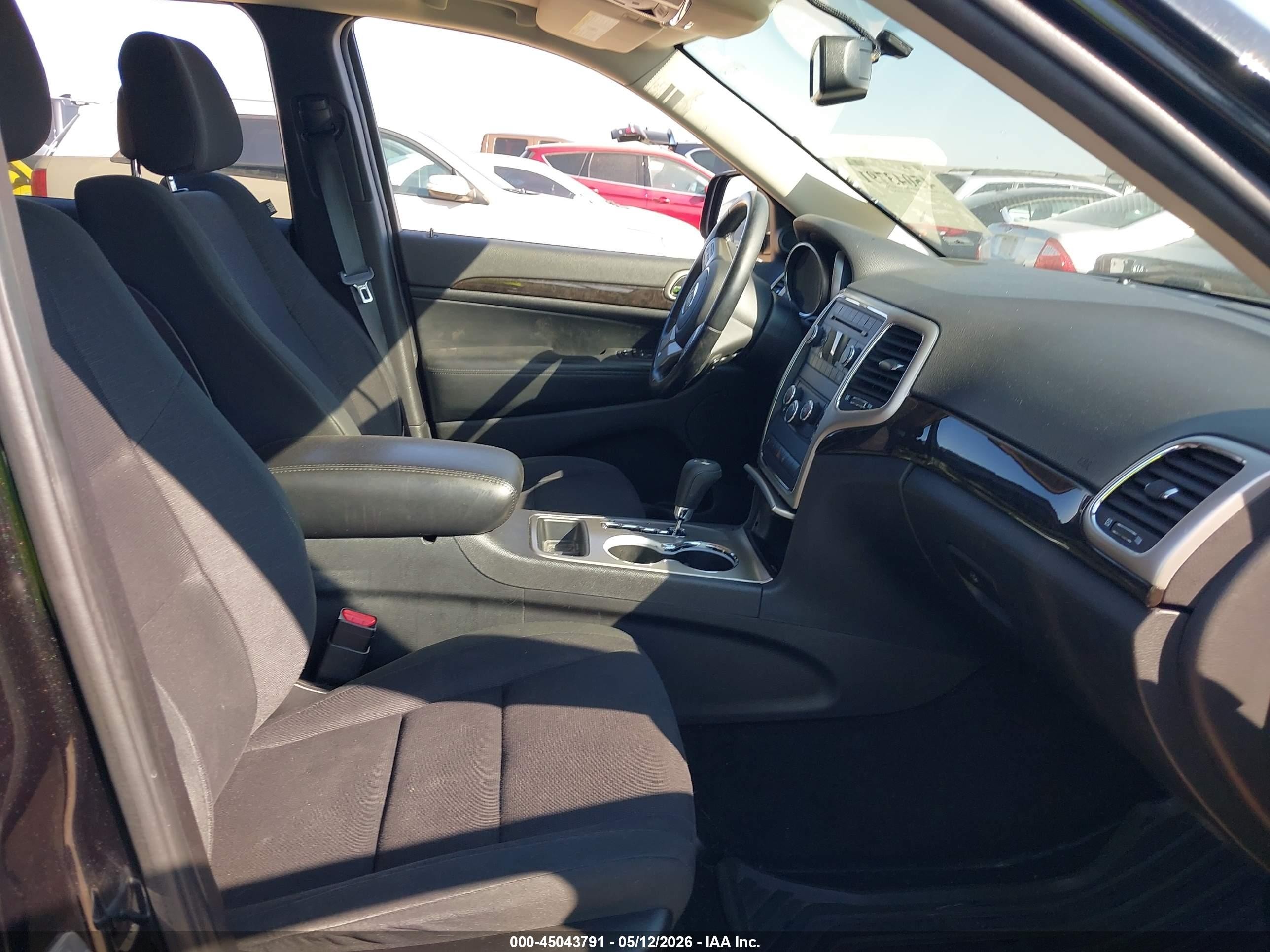 2012 Jeep Grand Cherokee Laredo Black vin: 1C4RJFAG6CC245651