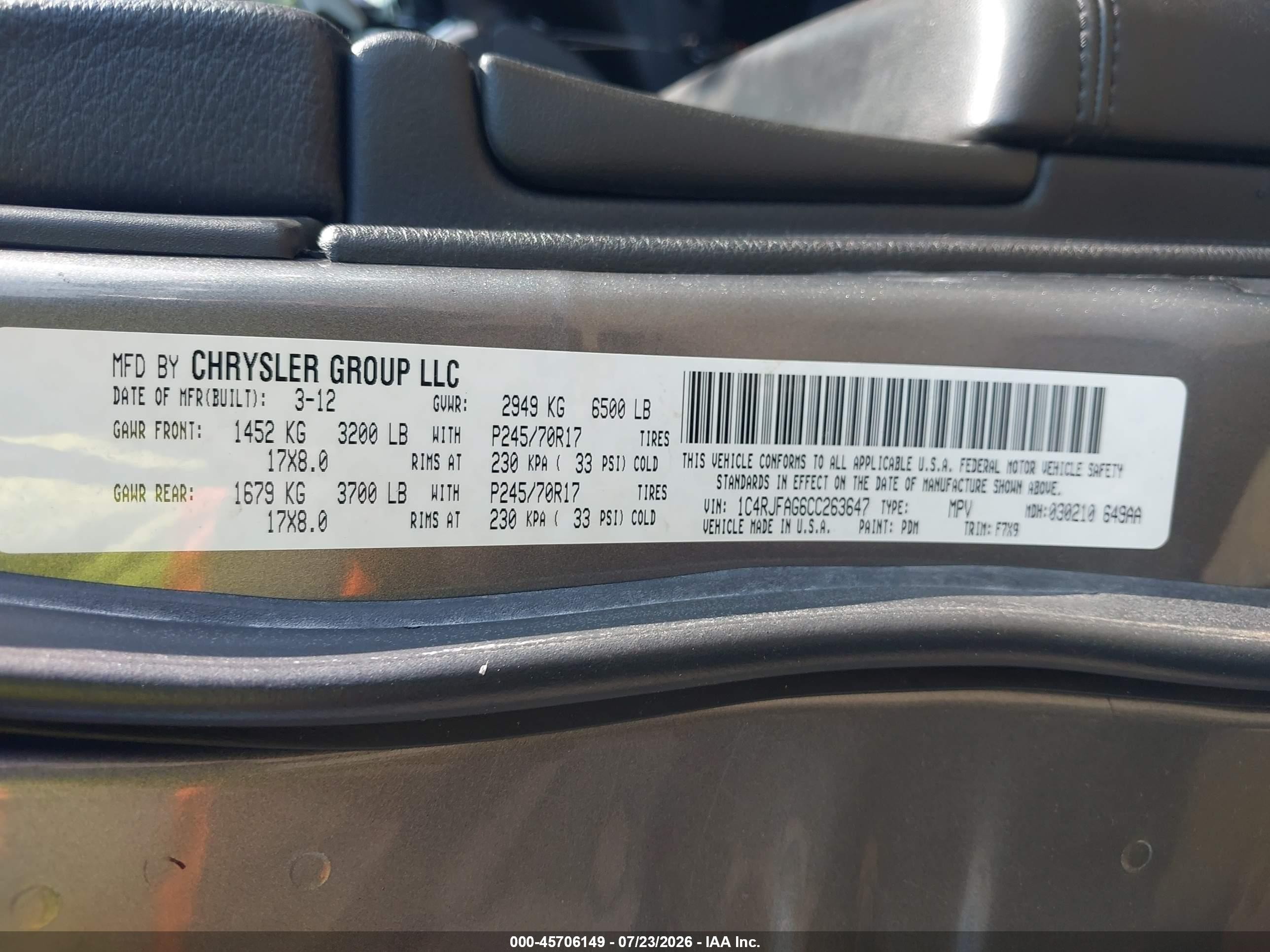 2012 Jeep Grand Cherokee Laredo Gray vin: 1C4RJFAG6CC263647