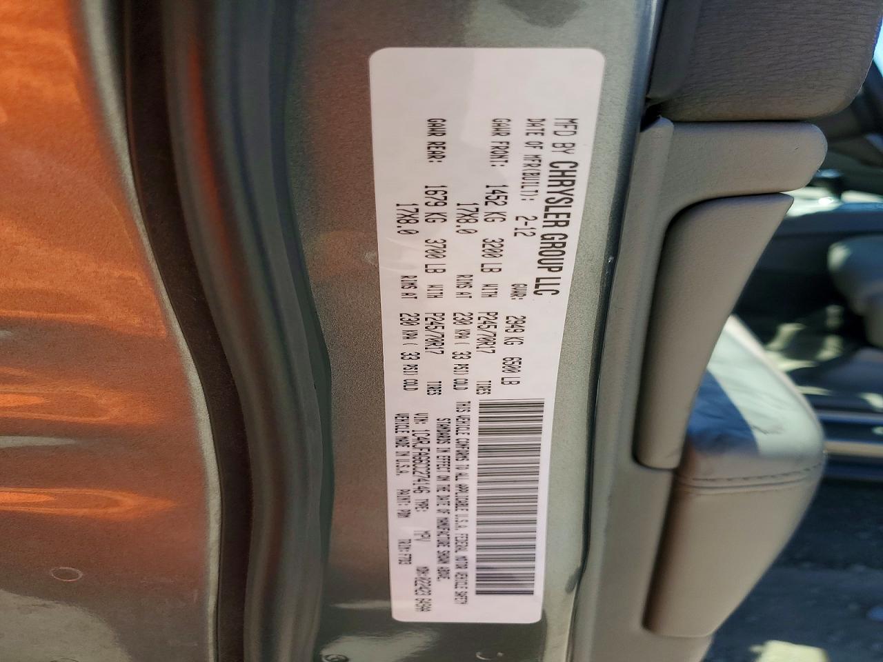 2012 Jeep Grand Cherokee Laredo Gray vin: 1C4RJFAG6CC274146