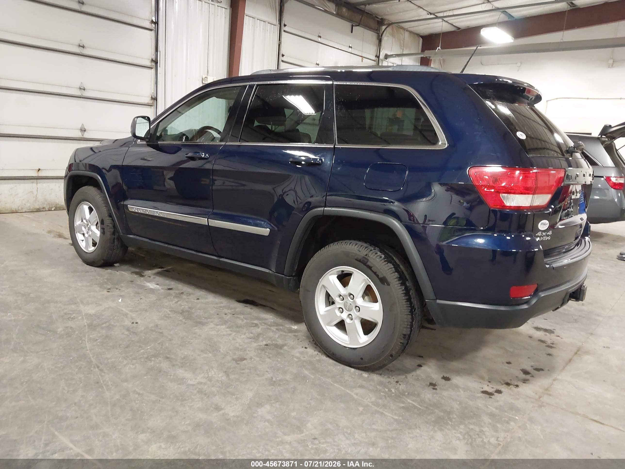 2012 Jeep Grand Cherokee Laredo Синий vin: 1C4RJFAG6CC280657
