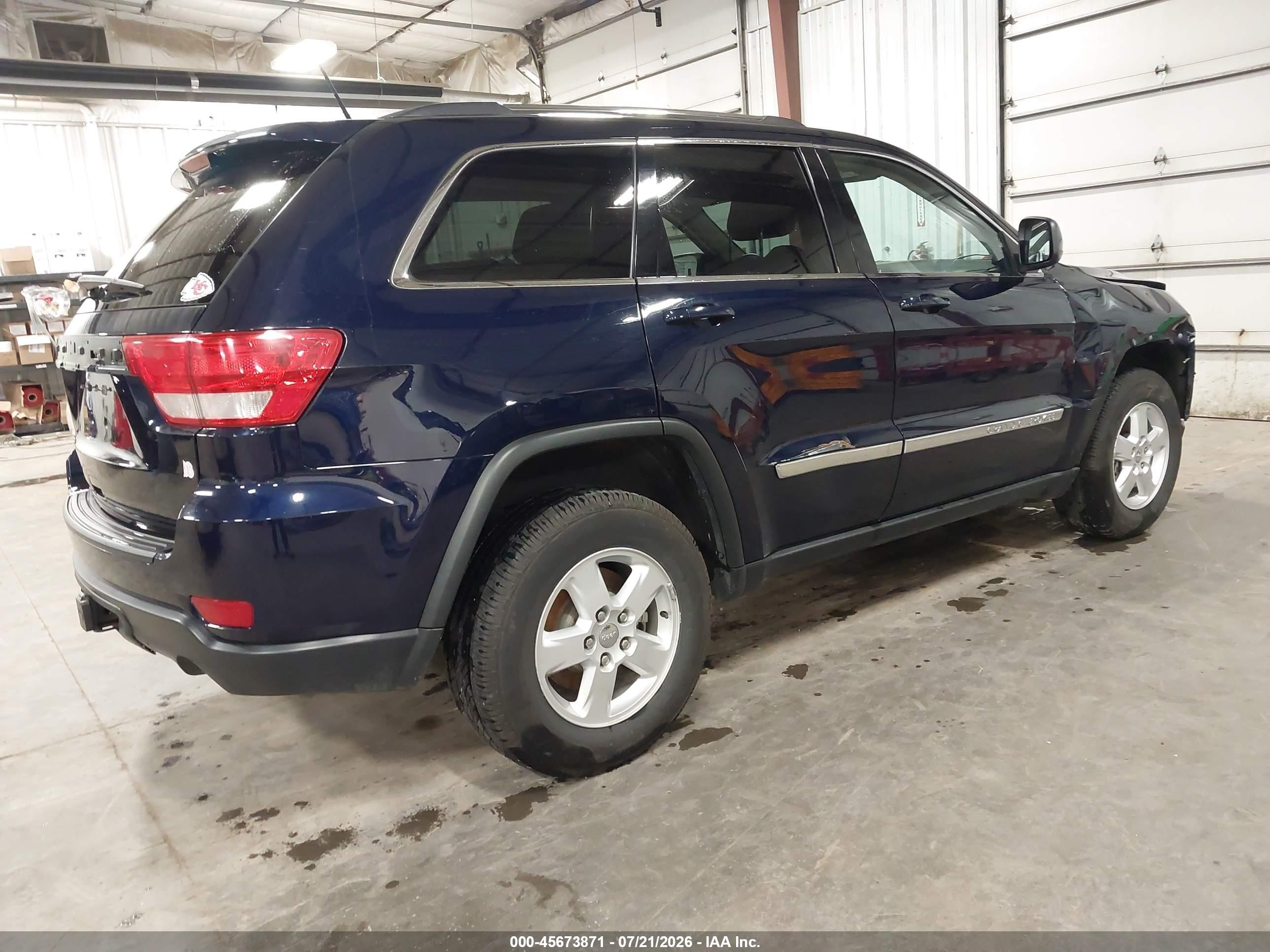 2012 Jeep Grand Cherokee Laredo Синий vin: 1C4RJFAG6CC280657