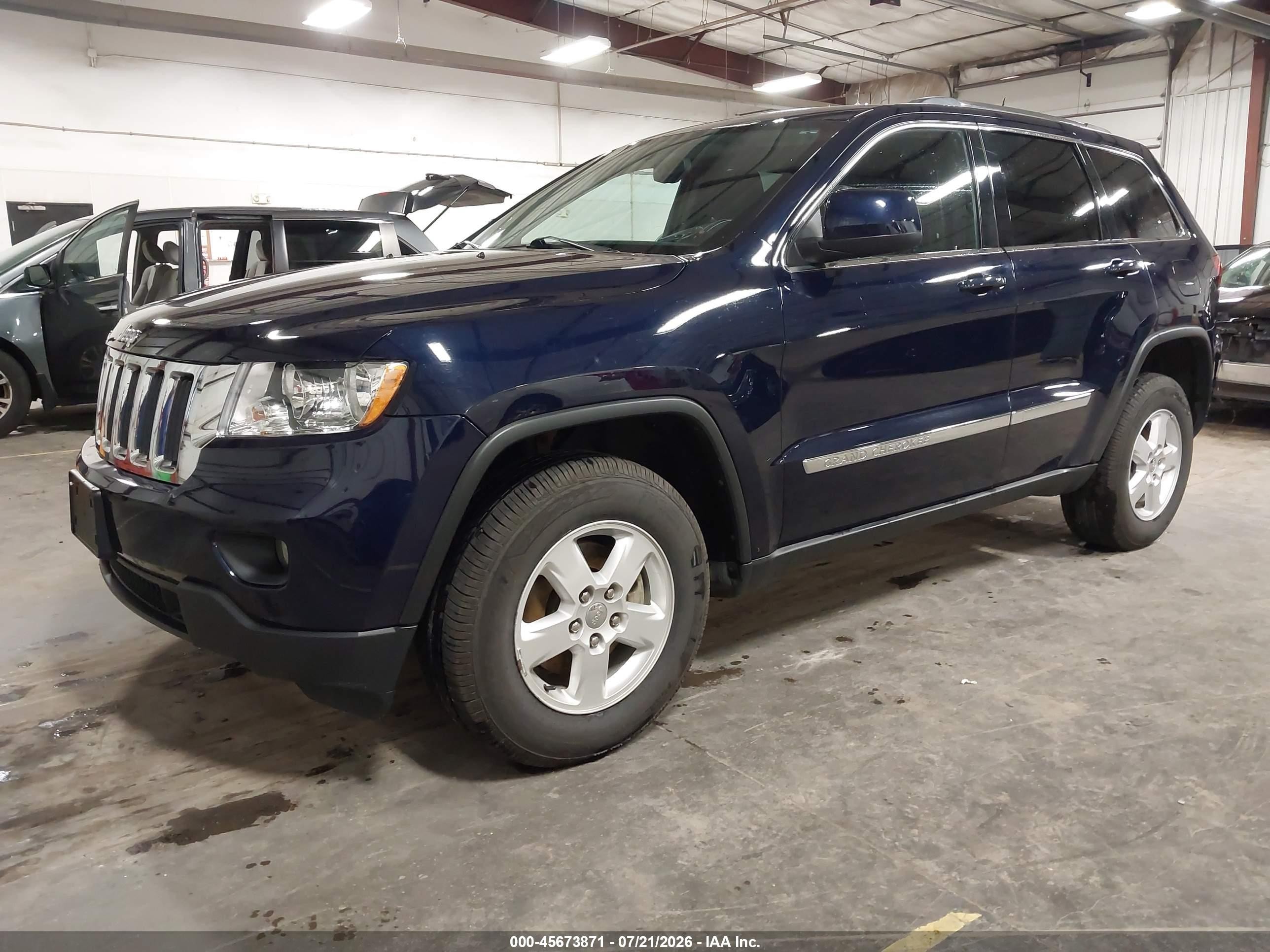 2012 Jeep Grand Cherokee Laredo Синий vin: 1C4RJFAG6CC280657
