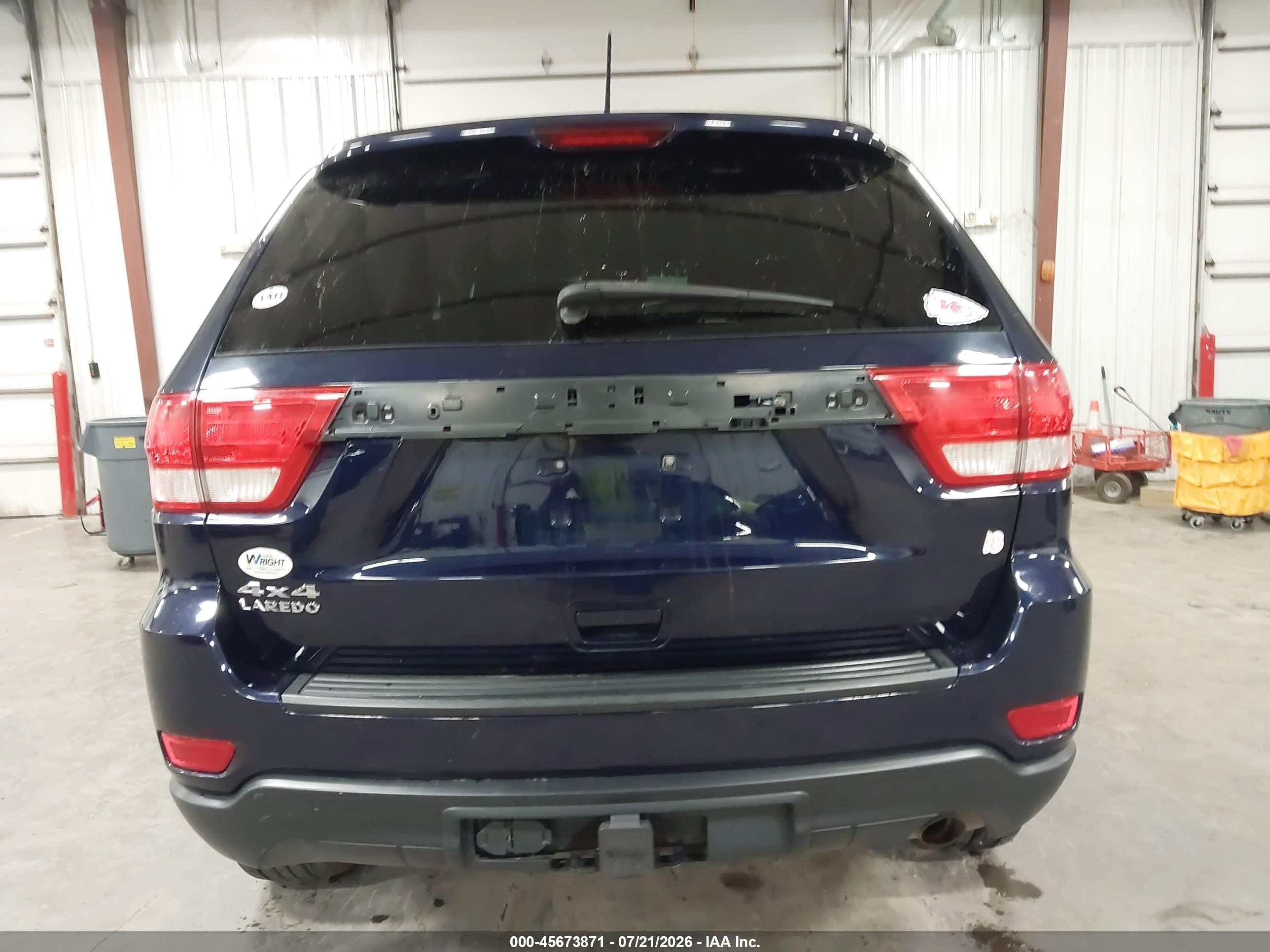 2012 Jeep Grand Cherokee Laredo Синий vin: 1C4RJFAG6CC280657