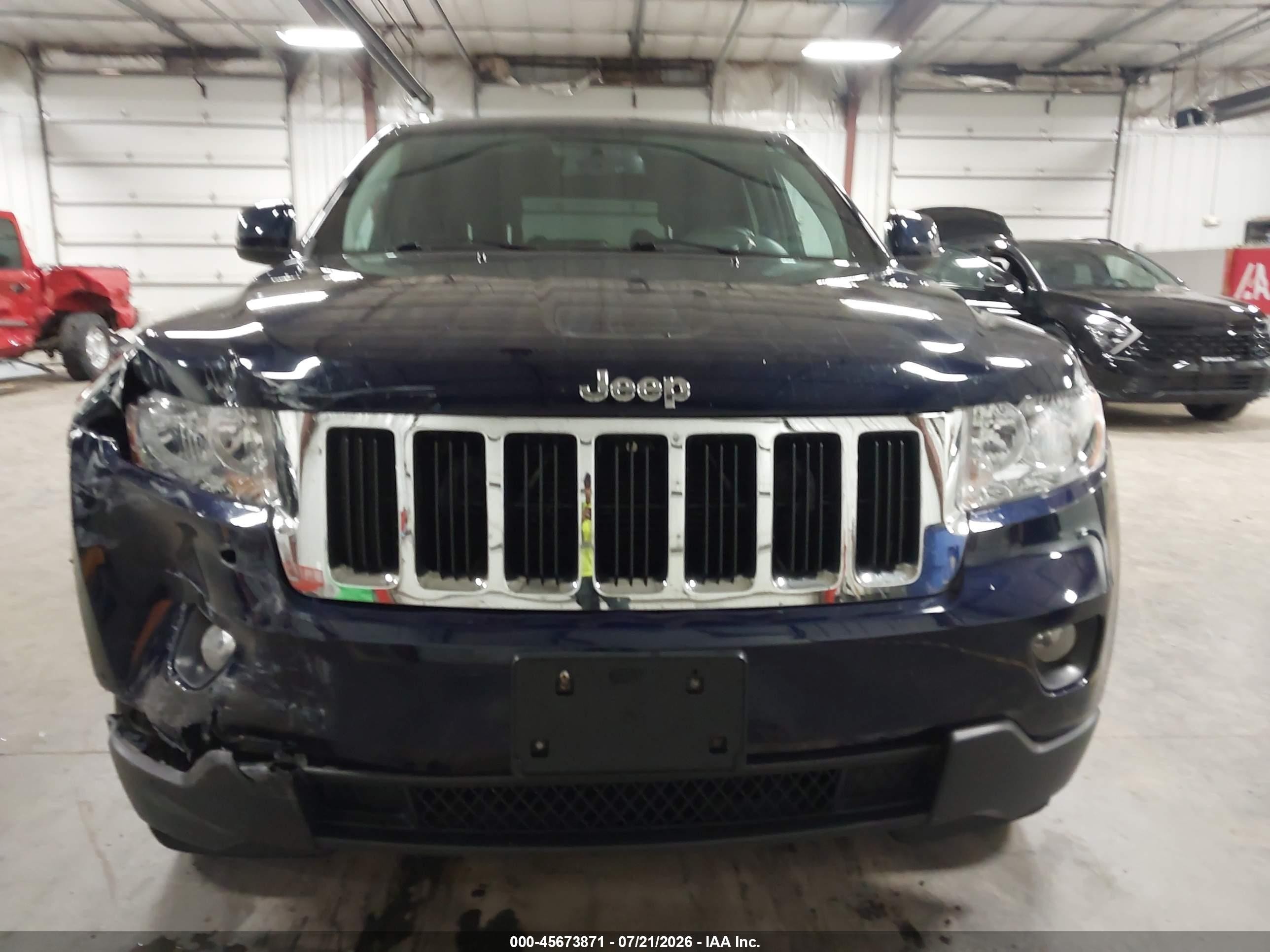 2012 Jeep Grand Cherokee Laredo Синий vin: 1C4RJFAG6CC280657