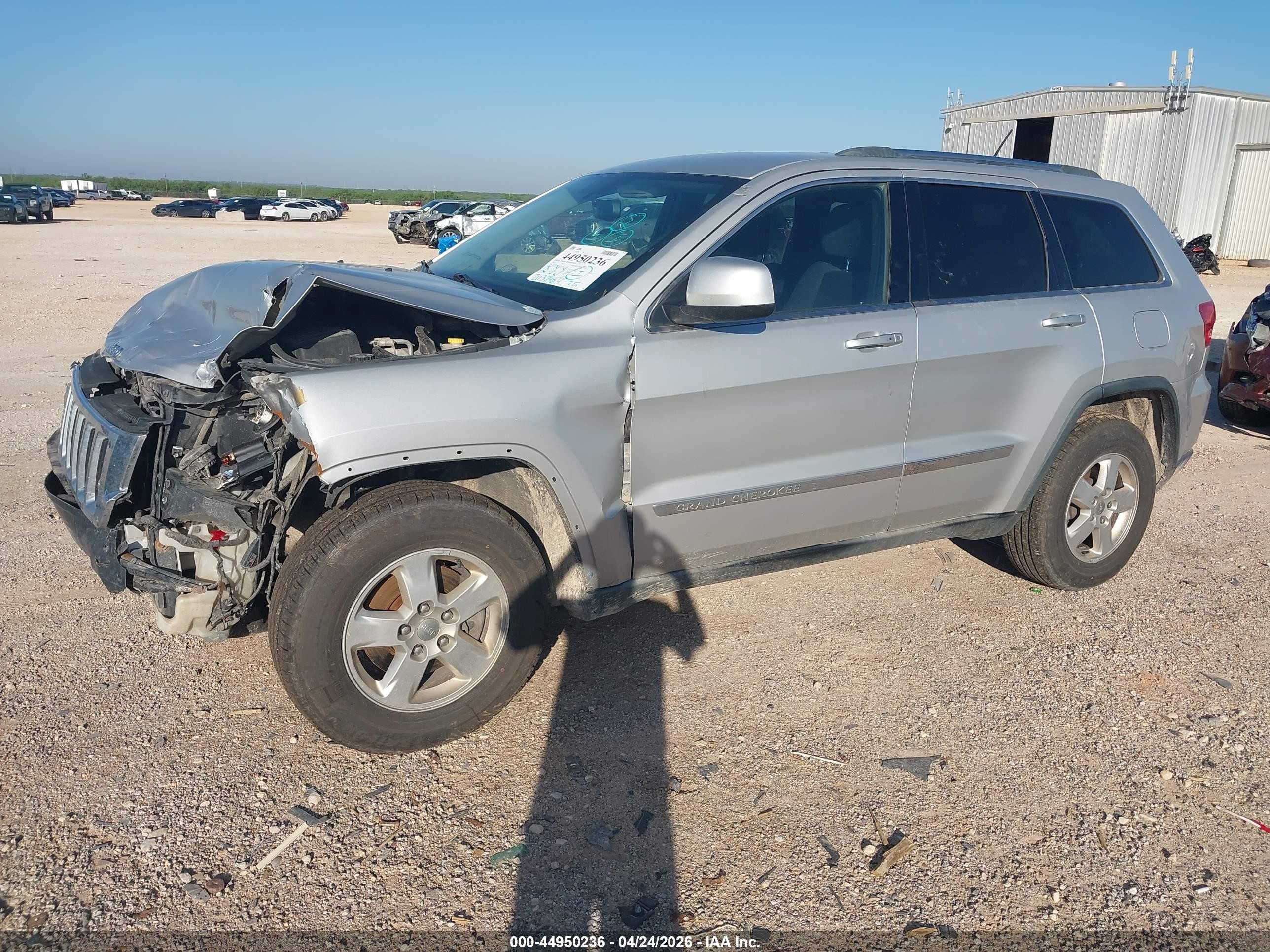 2012 Jeep Grand Cherokee Laredo Silver vin: 1C4RJFAG6CC301992