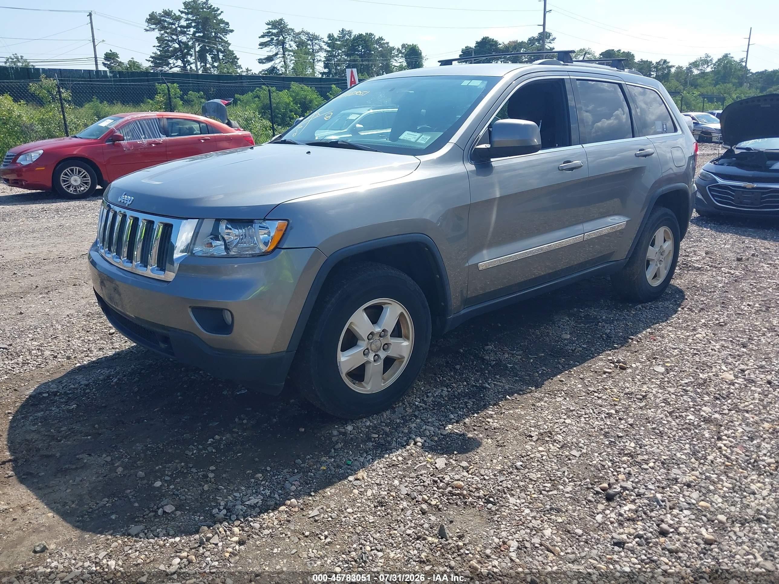 2012 Jeep Grand Cherokee Laredo Gray vin: 1C4RJFAG6CC303953