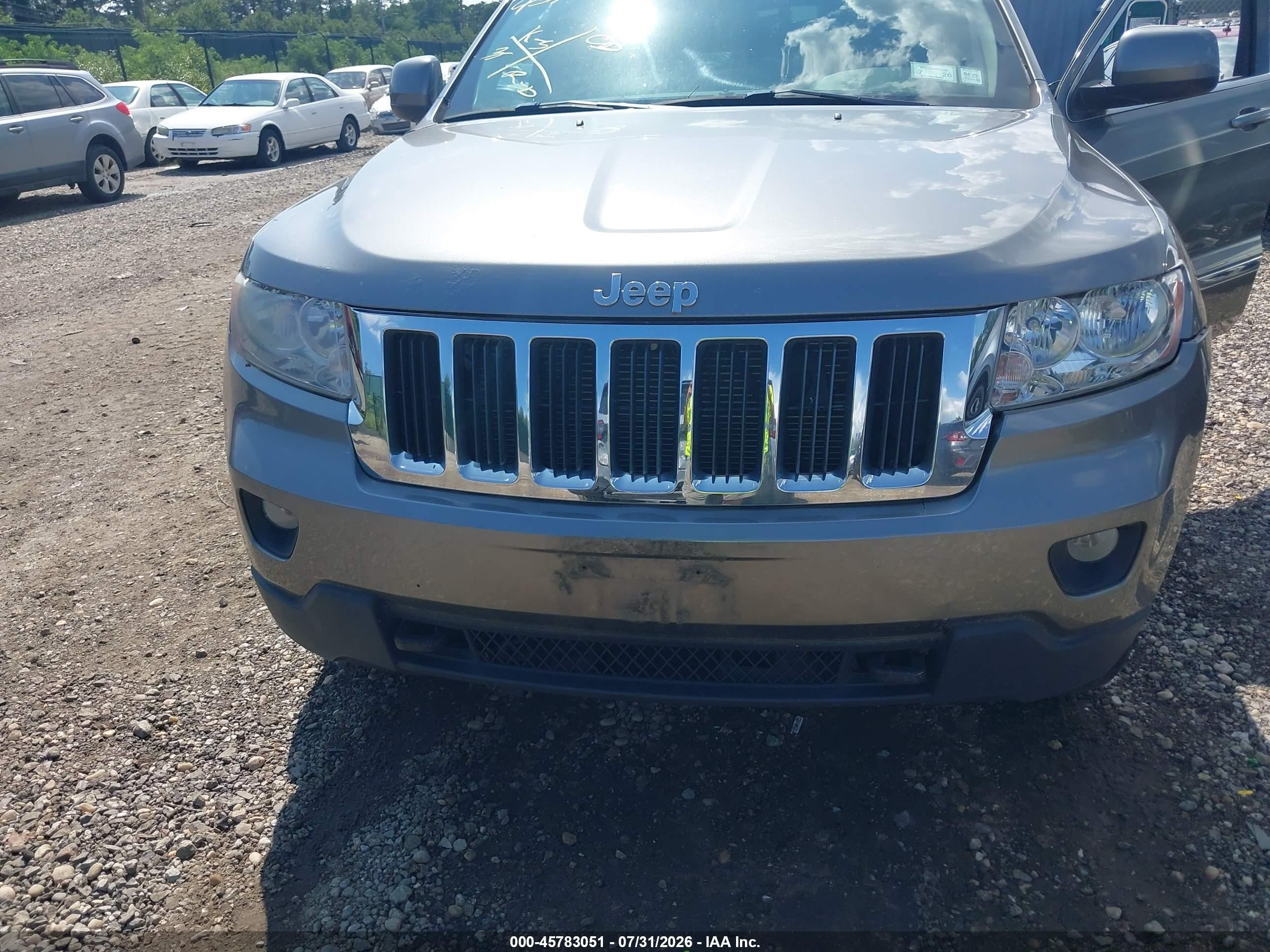 2012 Jeep Grand Cherokee Laredo Gray vin: 1C4RJFAG6CC303953
