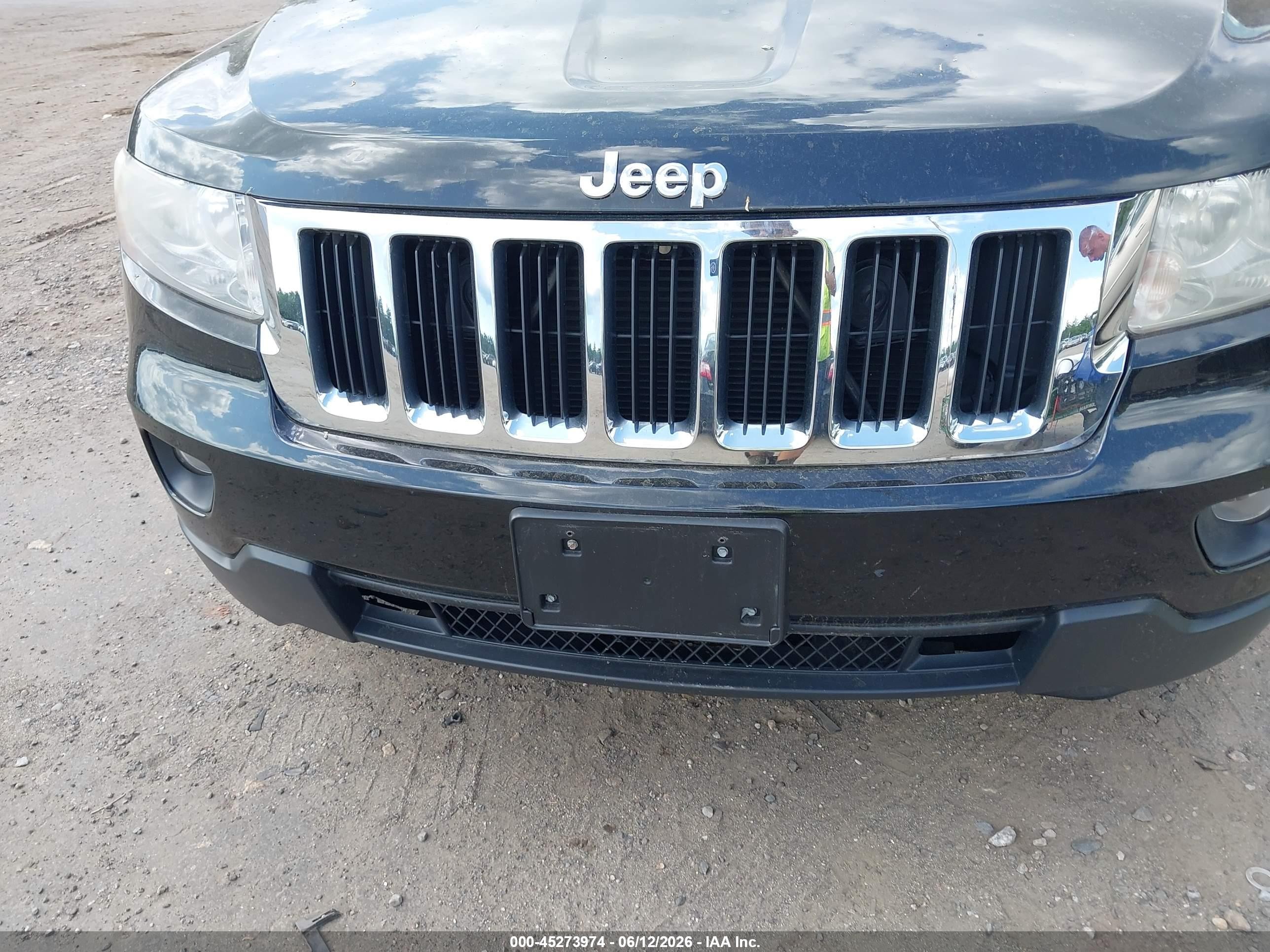 2012 Jeep Grand Cherokee Laredo Black vin: 1C4RJFAG6CC316427