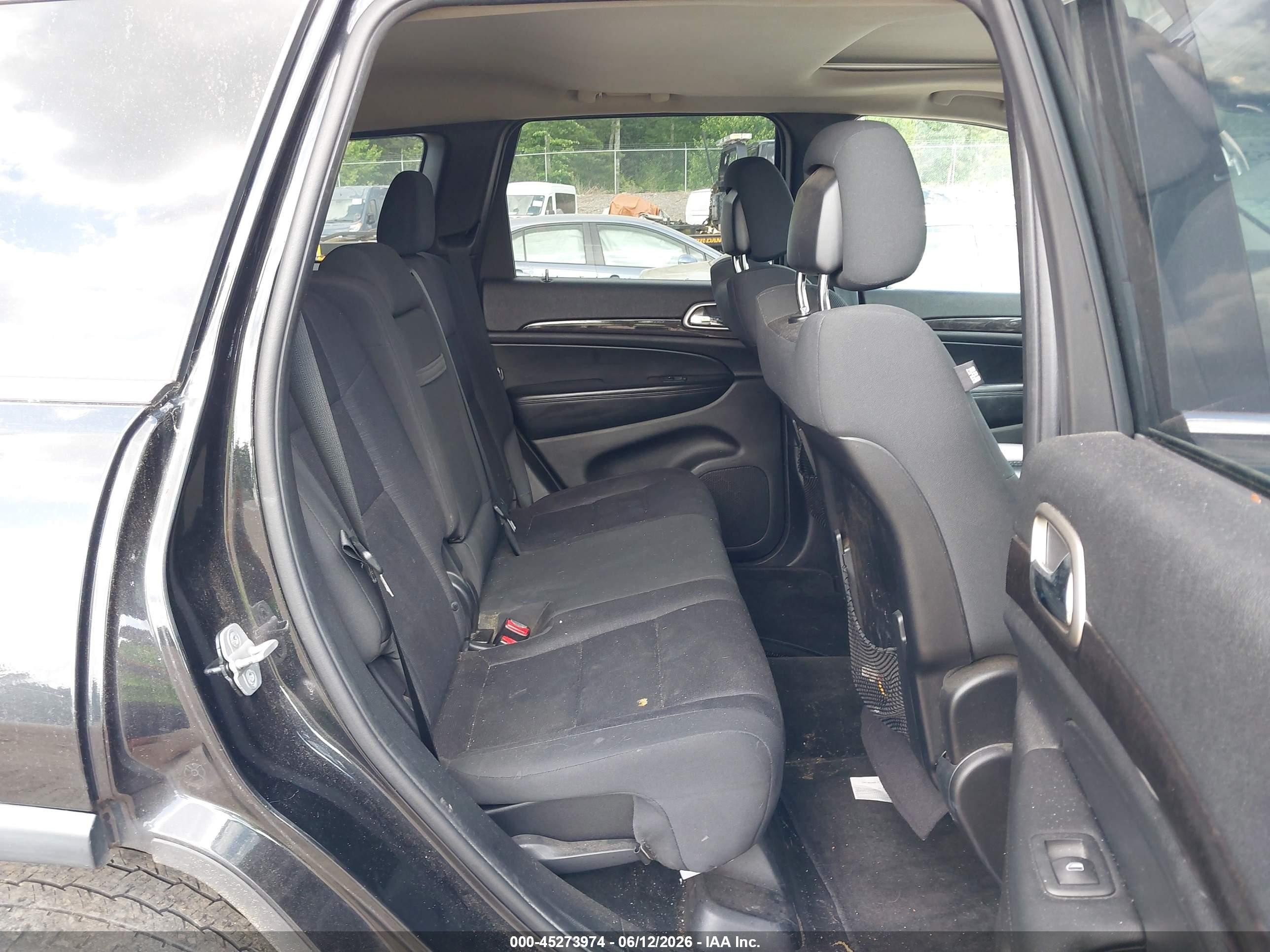 2012 Jeep Grand Cherokee Laredo Black vin: 1C4RJFAG6CC316427