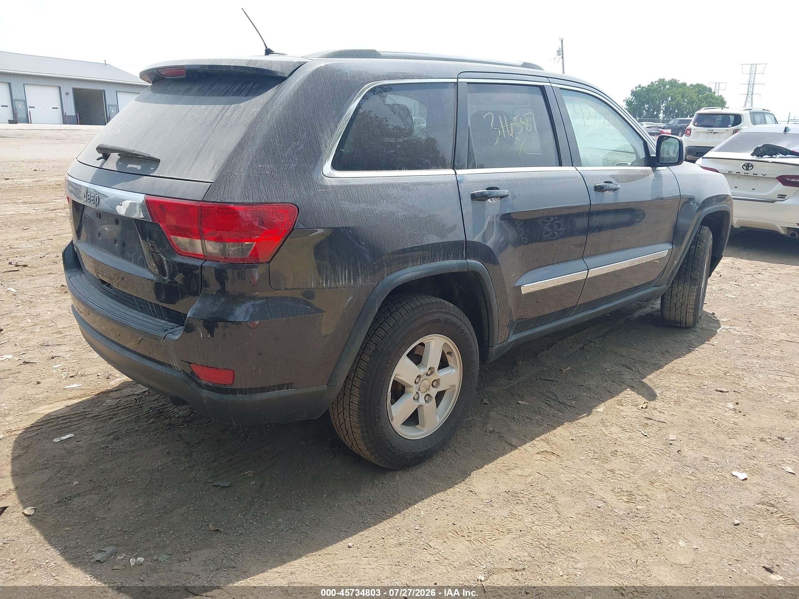 2012 Jeep Grand Cherokee Laredo Gray vin: 1C4RJFAG6CC316587