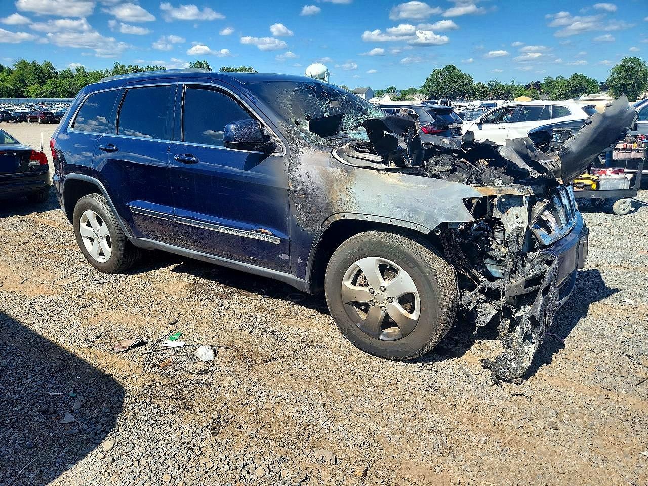 2012 Jeep Grand Cherokee Laredo Синий vin: 1C4RJFAG6CC345880