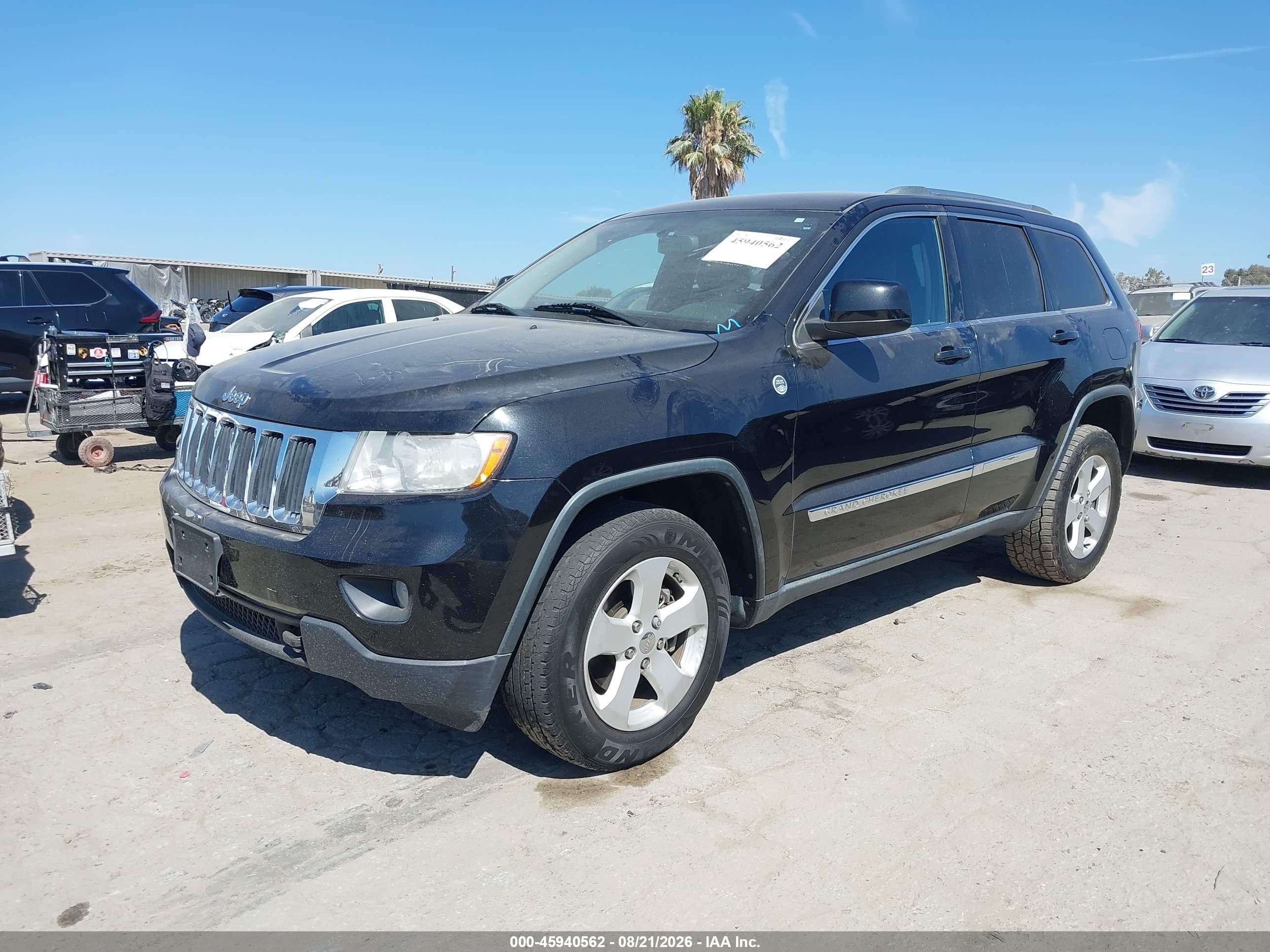 2013 Jeep Grand Cherokee Laredo Black vin: 1C4RJFAG6DC518458