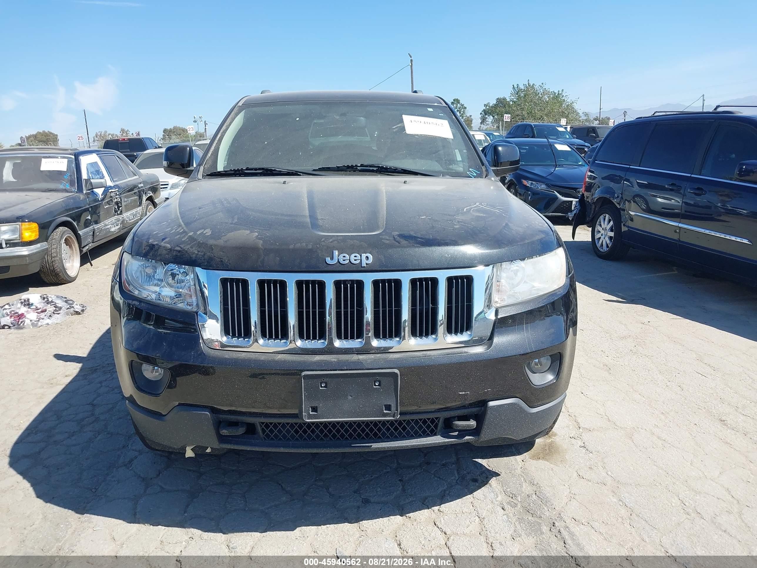 2013 Jeep Grand Cherokee Laredo Black vin: 1C4RJFAG6DC518458