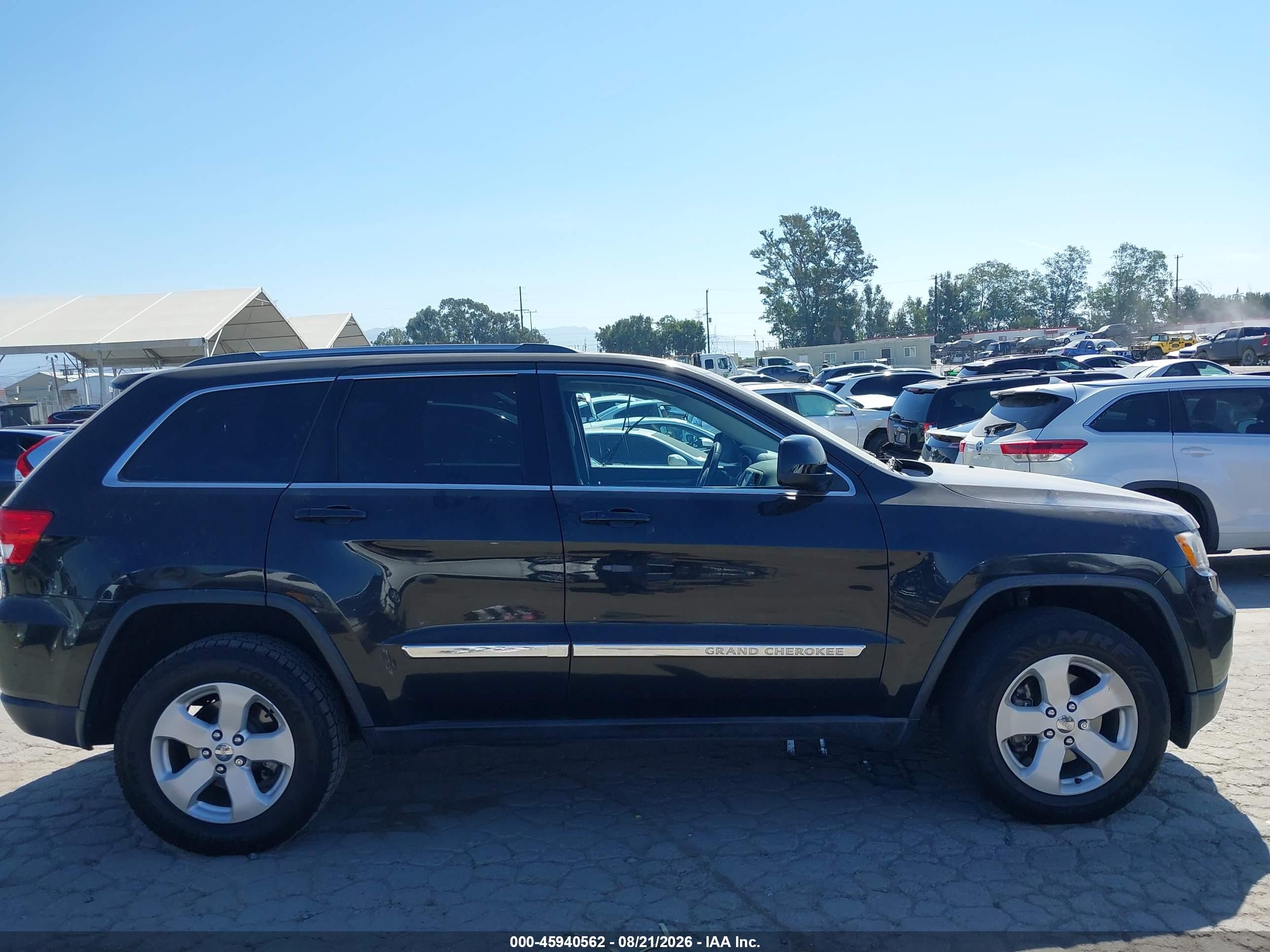 2013 Jeep Grand Cherokee Laredo Black vin: 1C4RJFAG6DC518458