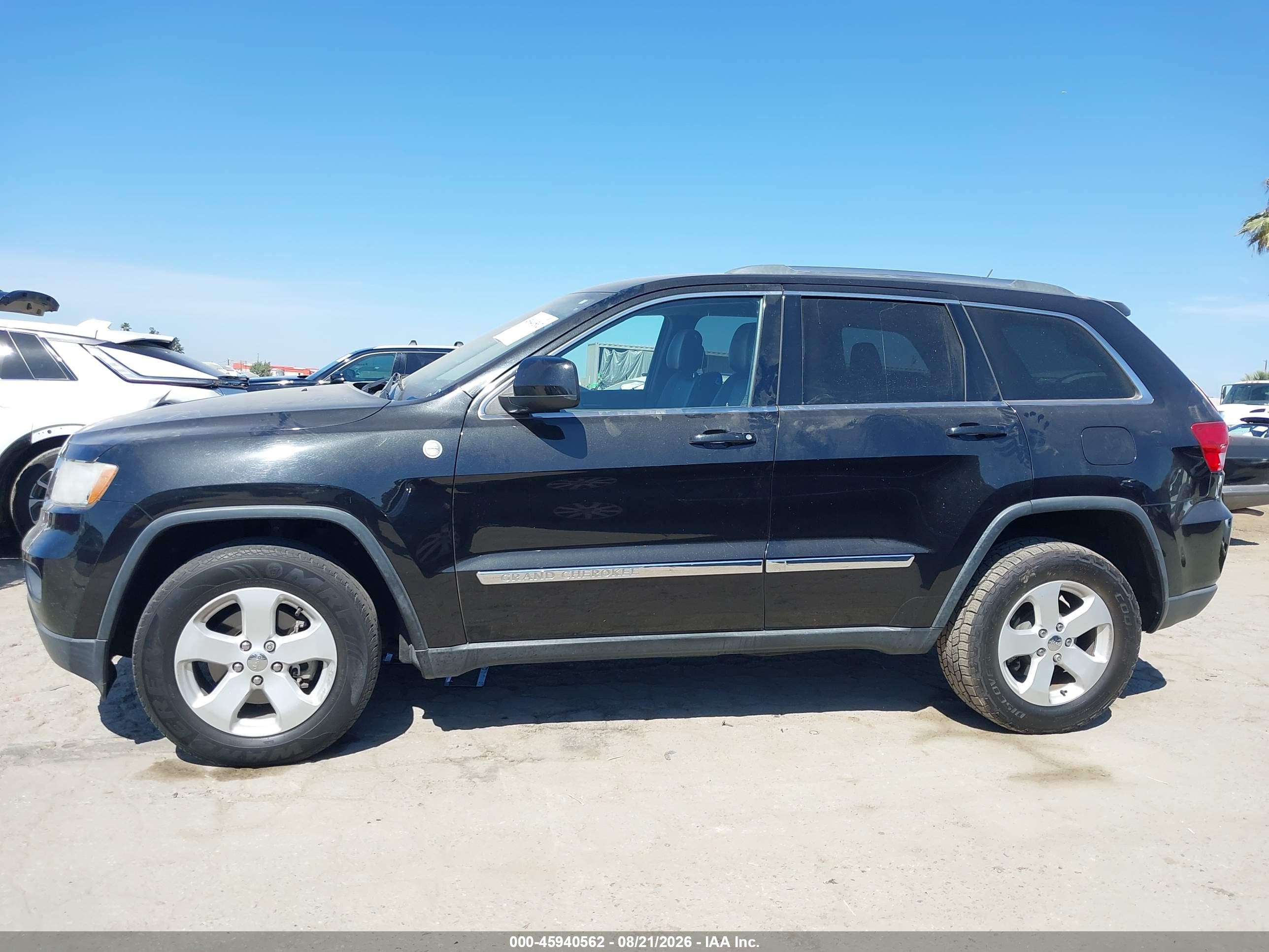 2013 Jeep Grand Cherokee Laredo Black vin: 1C4RJFAG6DC518458