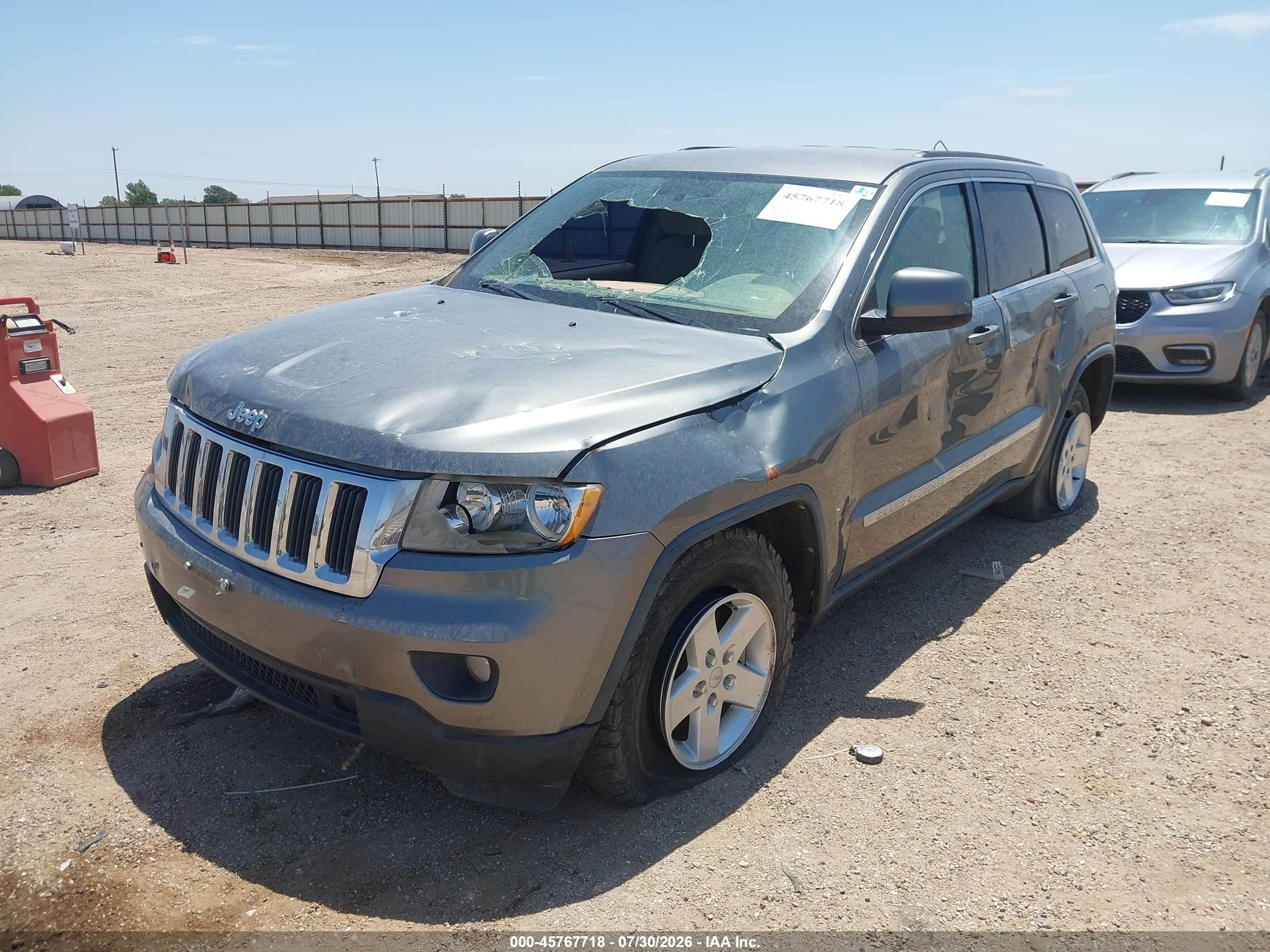2013 Jeep Grand Cherokee Laredo Gray vin: 1C4RJFAG6DC553078