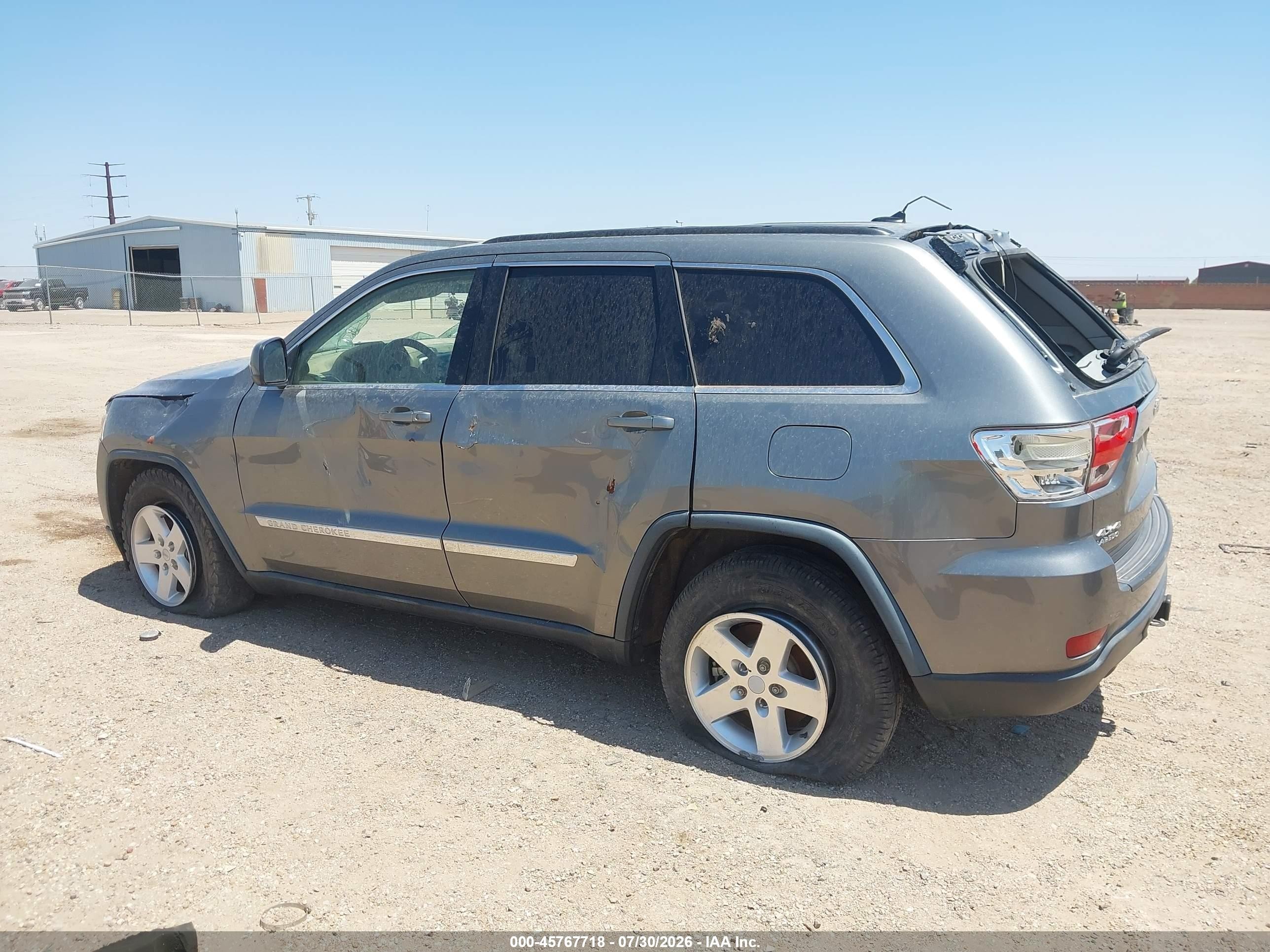 2013 Jeep Grand Cherokee Laredo Gray vin: 1C4RJFAG6DC553078