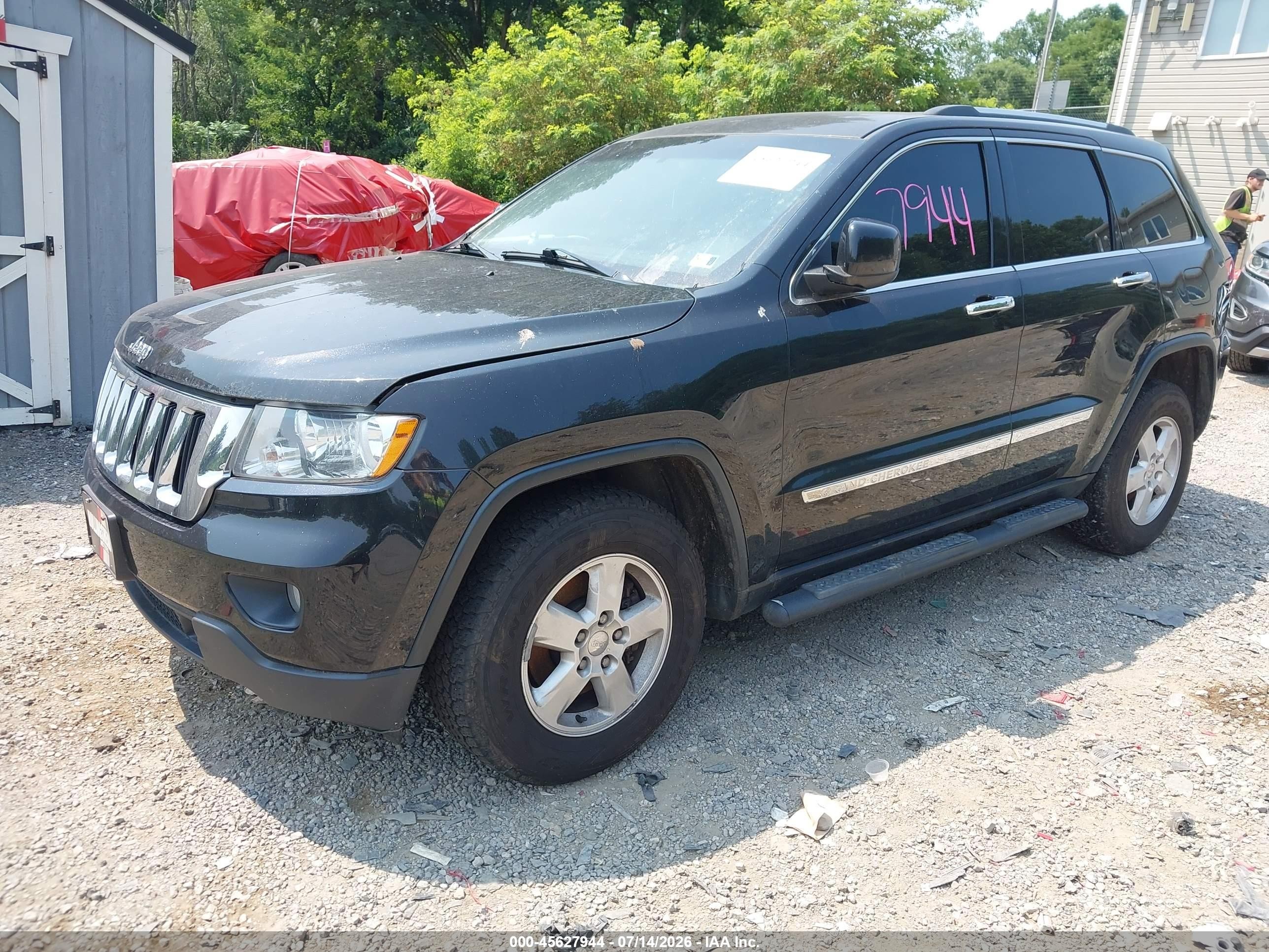 2013 Jeep Grand Cherokee Laredo Черный vin: 1C4RJFAG6DC631522