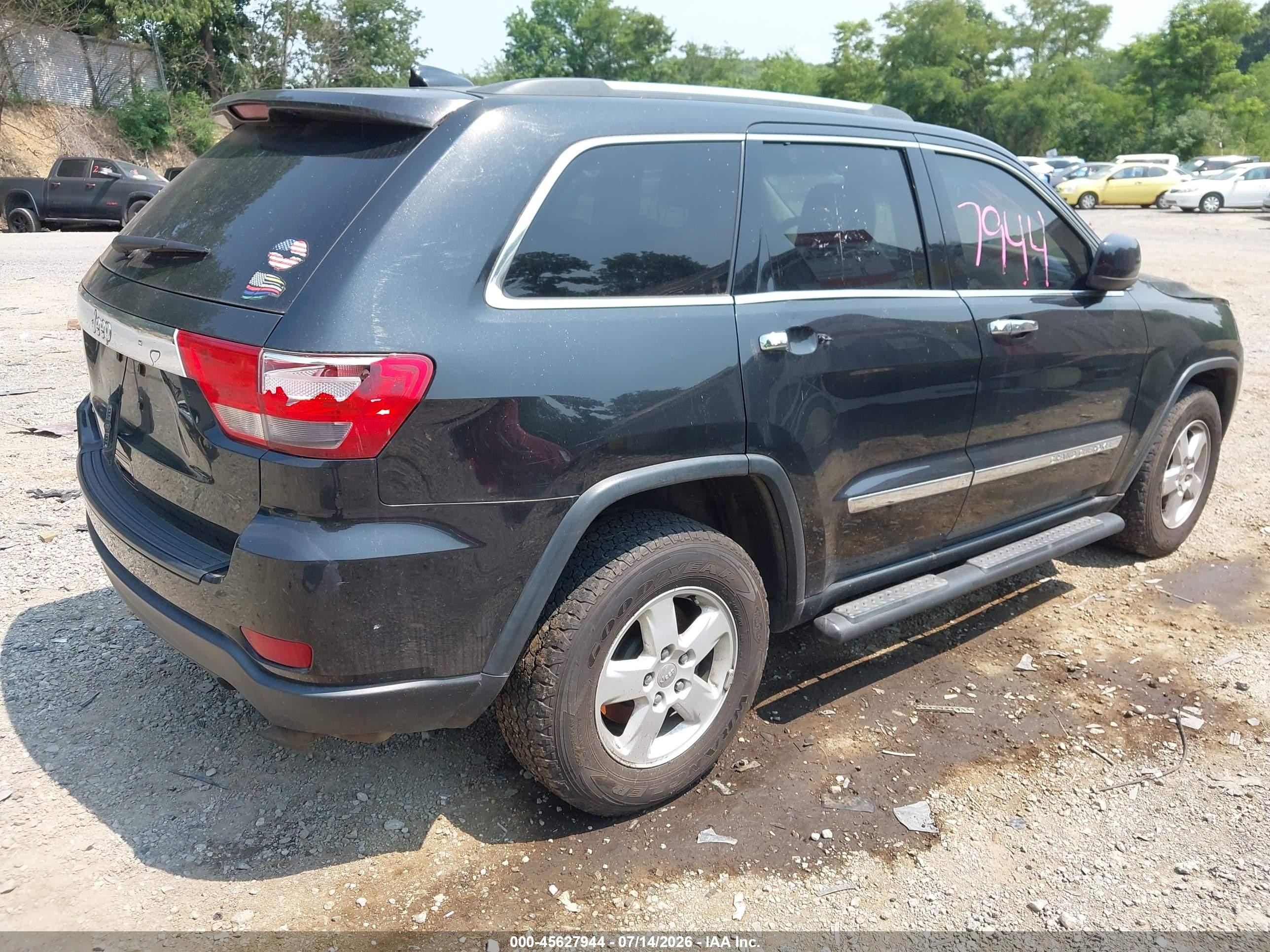 2013 Jeep Grand Cherokee Laredo Черный vin: 1C4RJFAG6DC631522