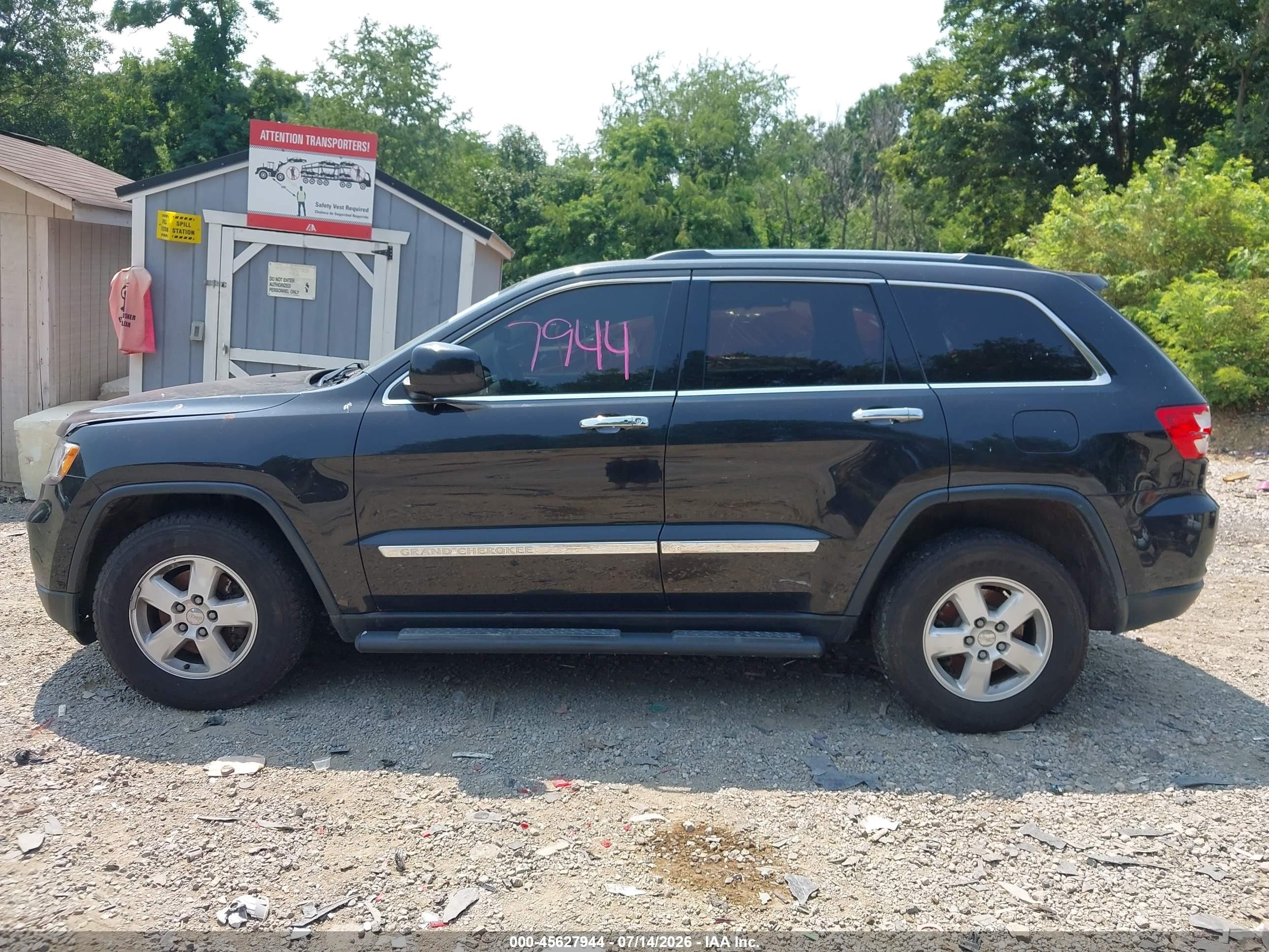 2013 Jeep Grand Cherokee Laredo Черный vin: 1C4RJFAG6DC631522
