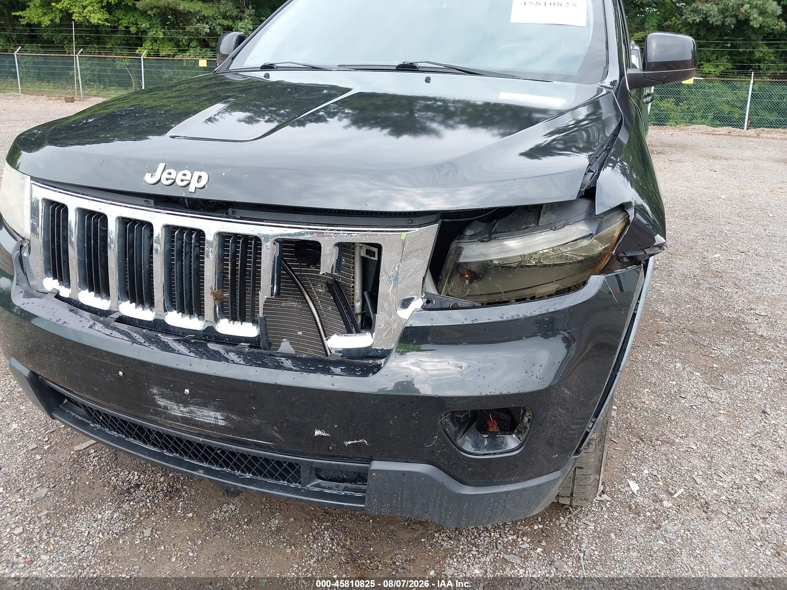 2013 Jeep Grand Cherokee Laredo Black vin: 1C4RJFAG6DC633495