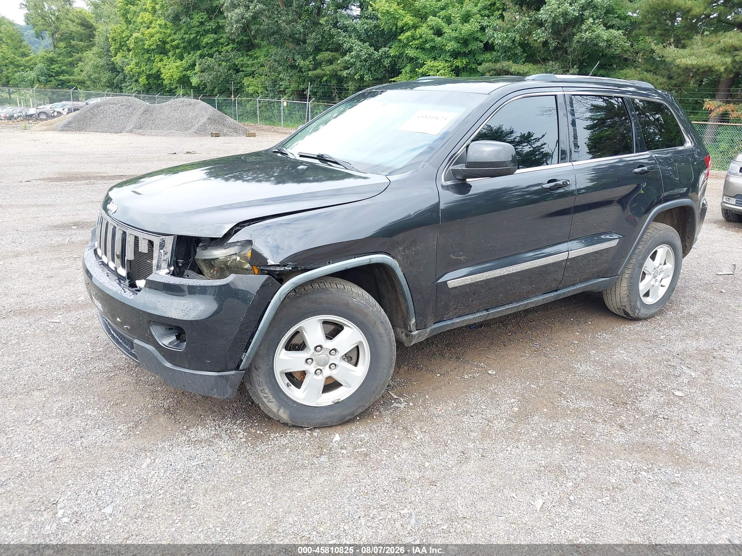 2013 Jeep Grand Cherokee Laredo Black vin: 1C4RJFAG6DC633495