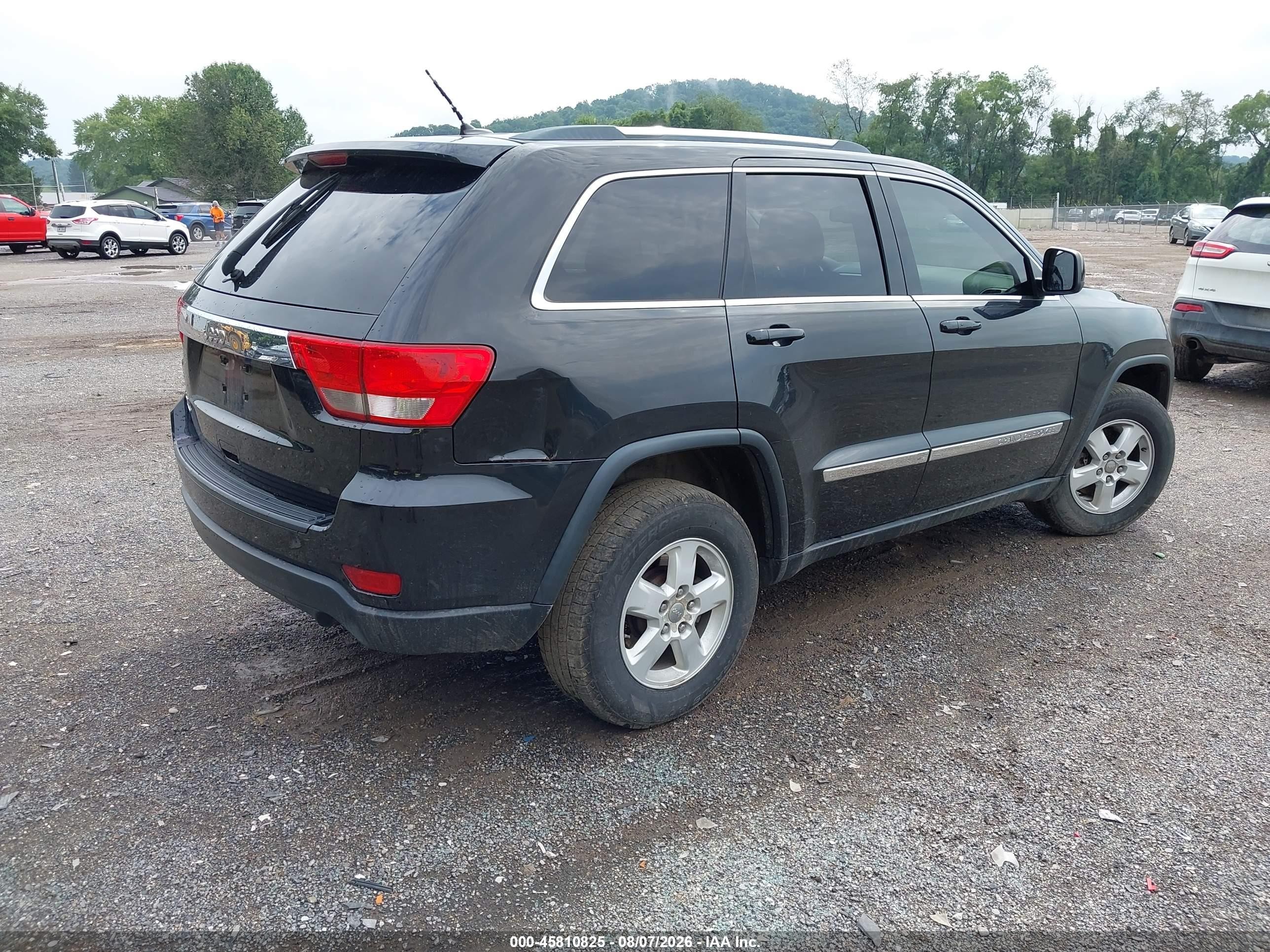 2013 Jeep Grand Cherokee Laredo Black vin: 1C4RJFAG6DC633495