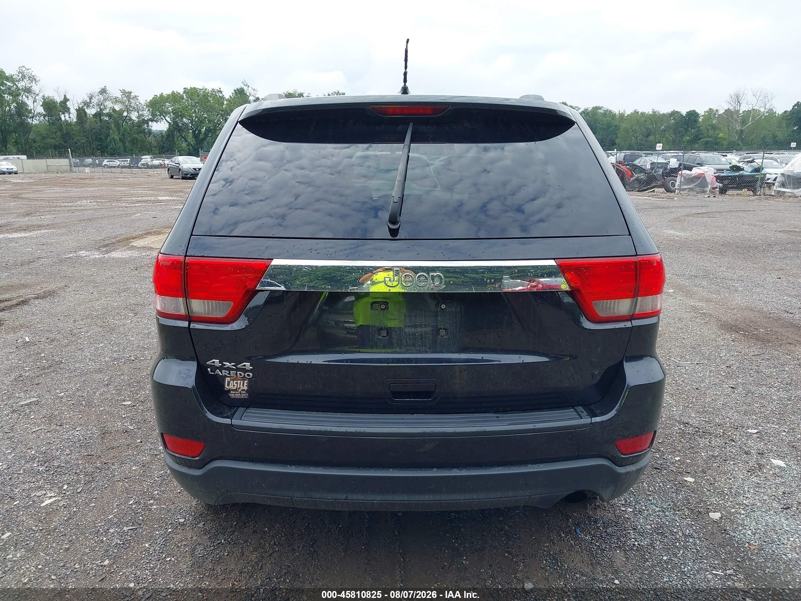 2013 Jeep Grand Cherokee Laredo Black vin: 1C4RJFAG6DC633495