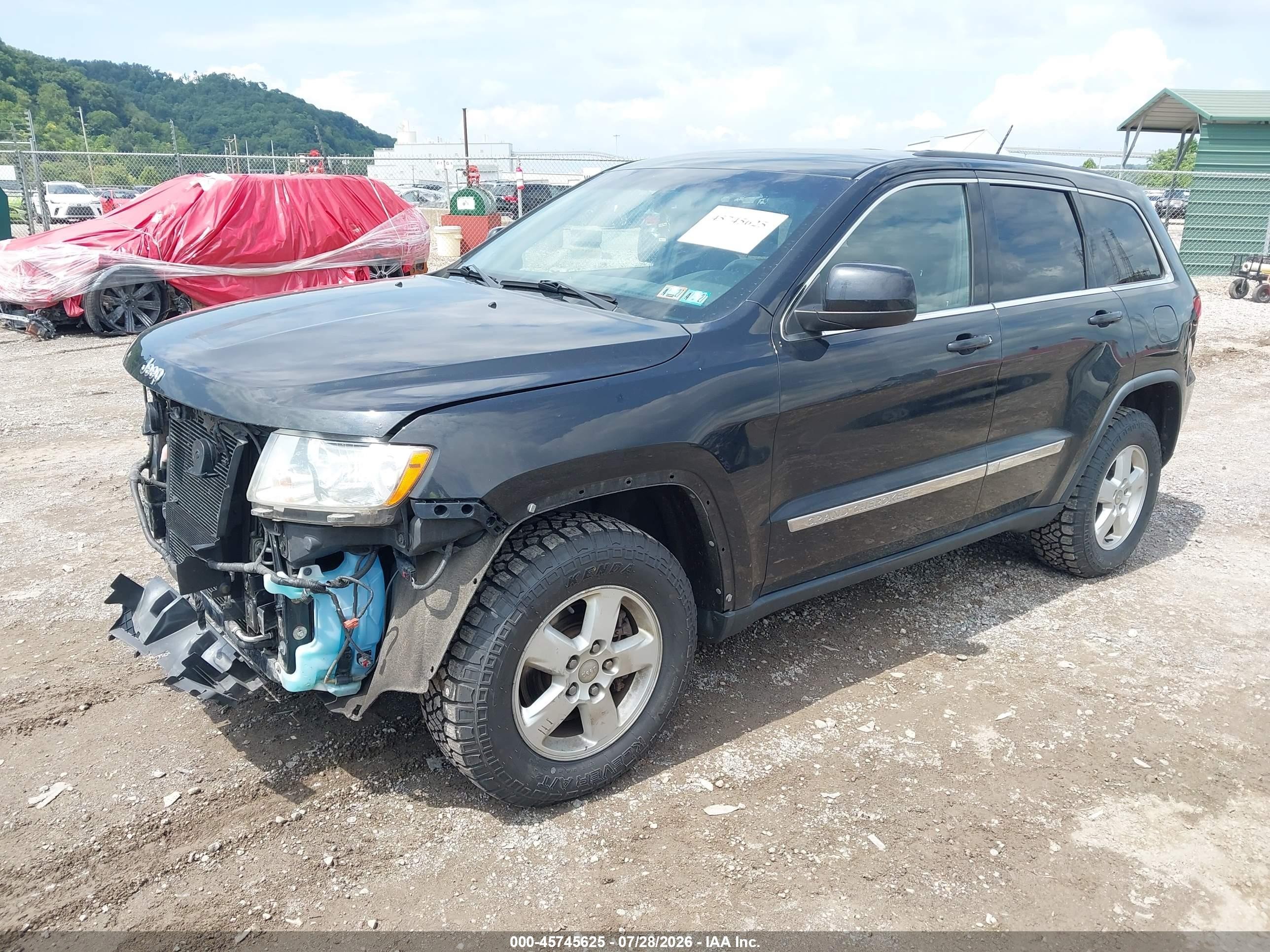 2013 Jeep Grand Cherokee Laredo Черный vin: 1C4RJFAG6DC652595