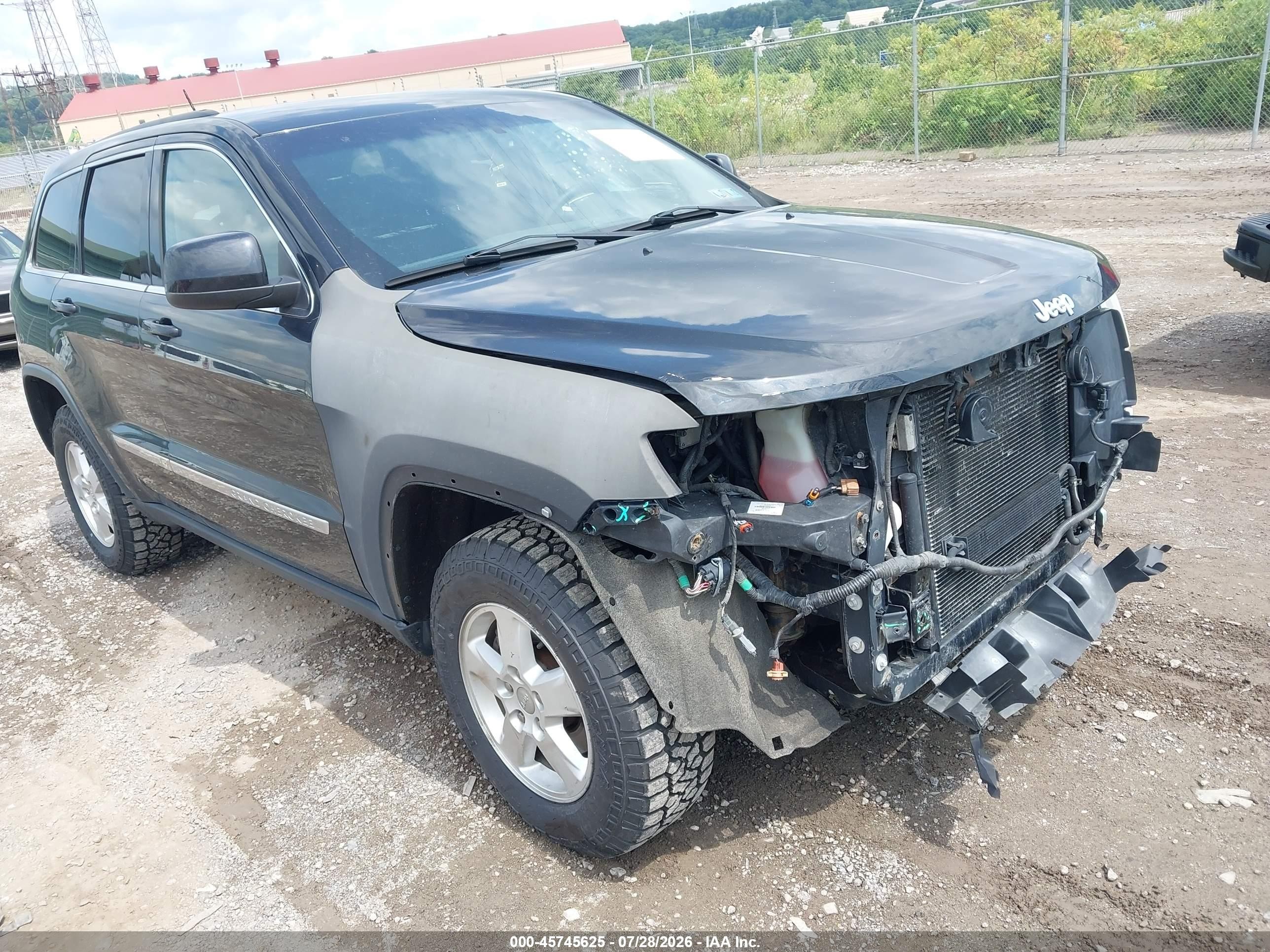 2013 Jeep Grand Cherokee Laredo Черный vin: 1C4RJFAG6DC652595