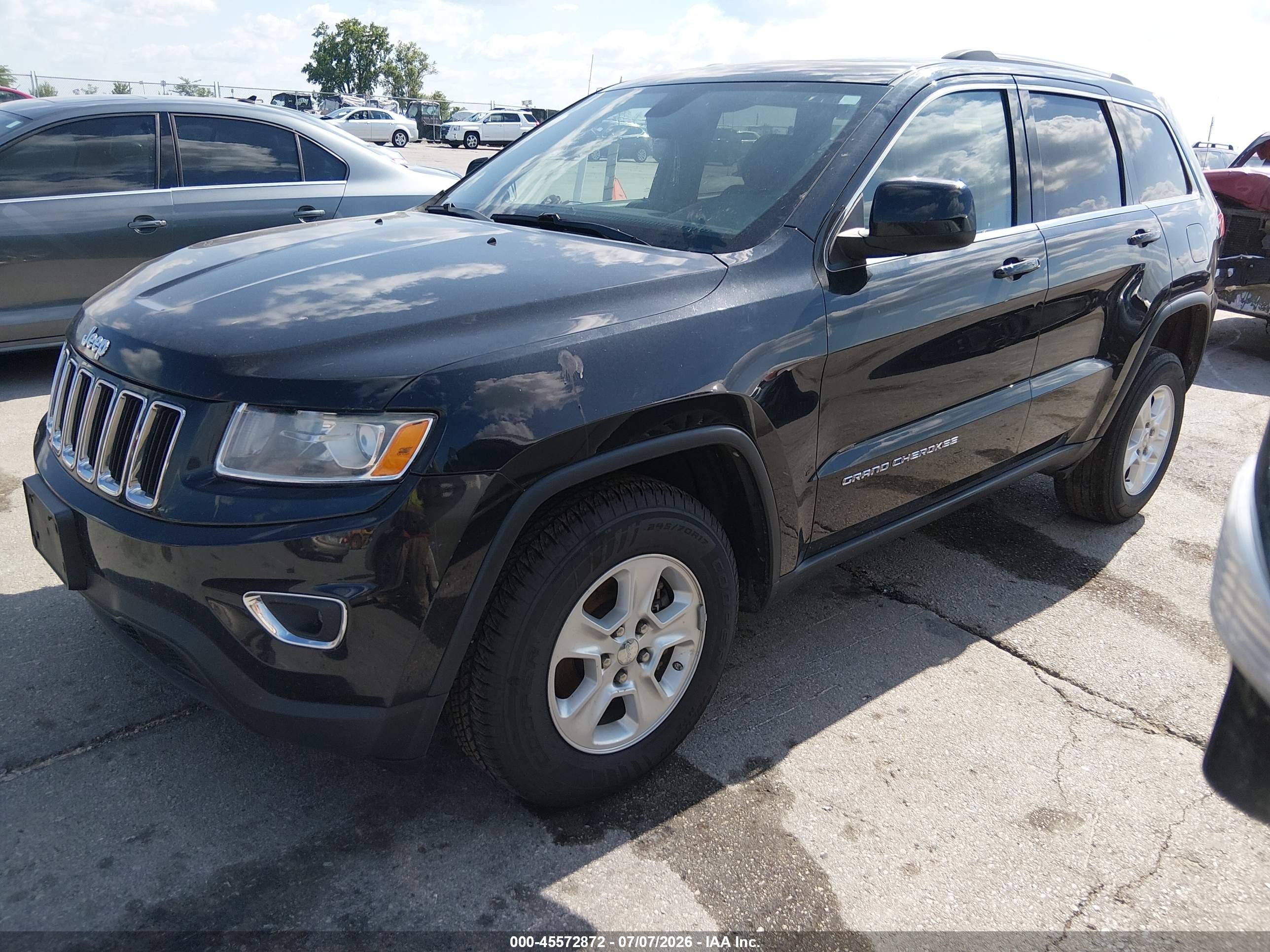 2014 Jeep Grand Cherokee Laredo Black vin: 1C4RJFAG6EC104713