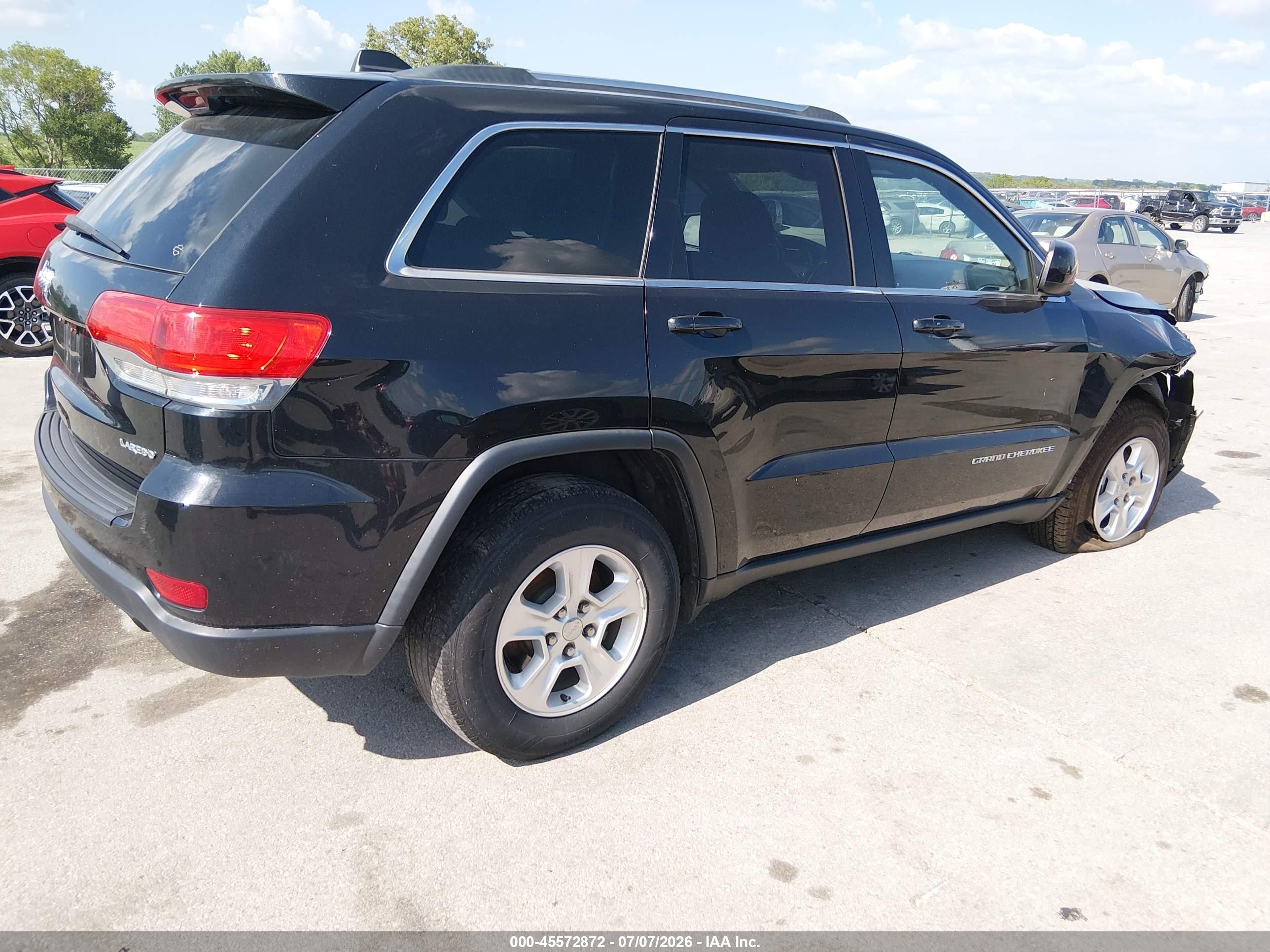 2014 Jeep Grand Cherokee Laredo Black vin: 1C4RJFAG6EC104713