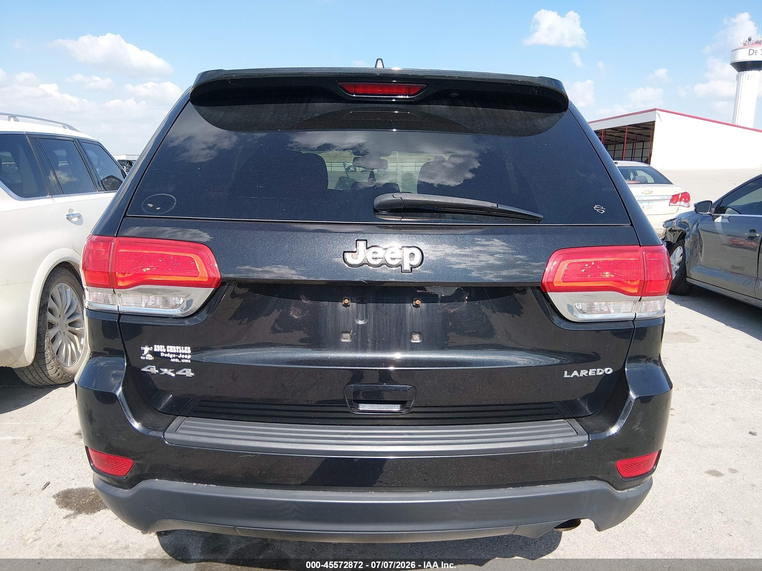 2014 Jeep Grand Cherokee Laredo Black vin: 1C4RJFAG6EC104713