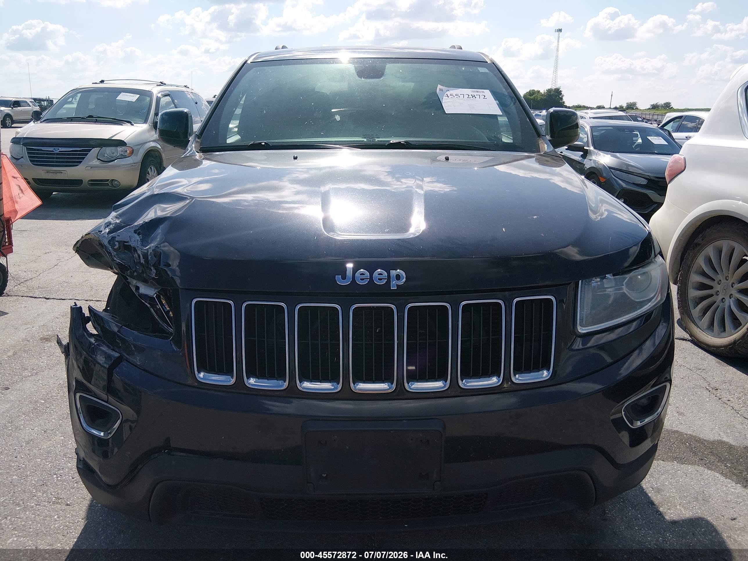 2014 Jeep Grand Cherokee Laredo Black vin: 1C4RJFAG6EC104713