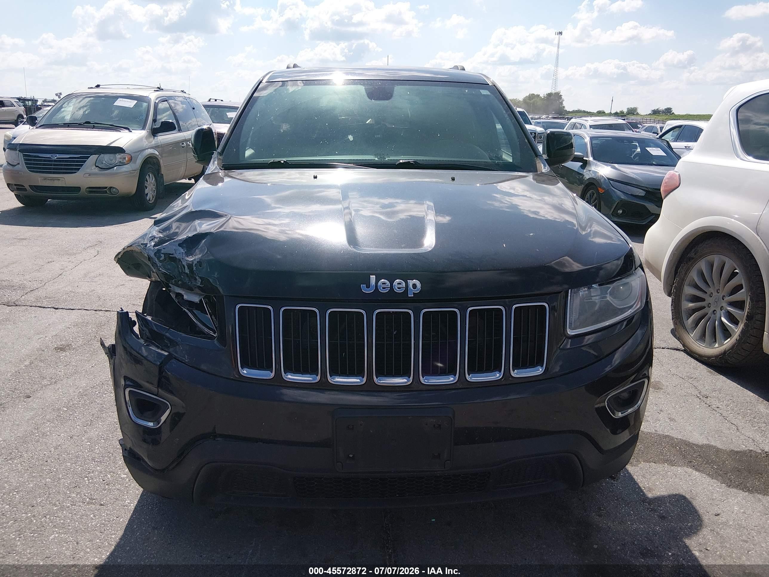 2014 Jeep Grand Cherokee Laredo Black vin: 1C4RJFAG6EC104713