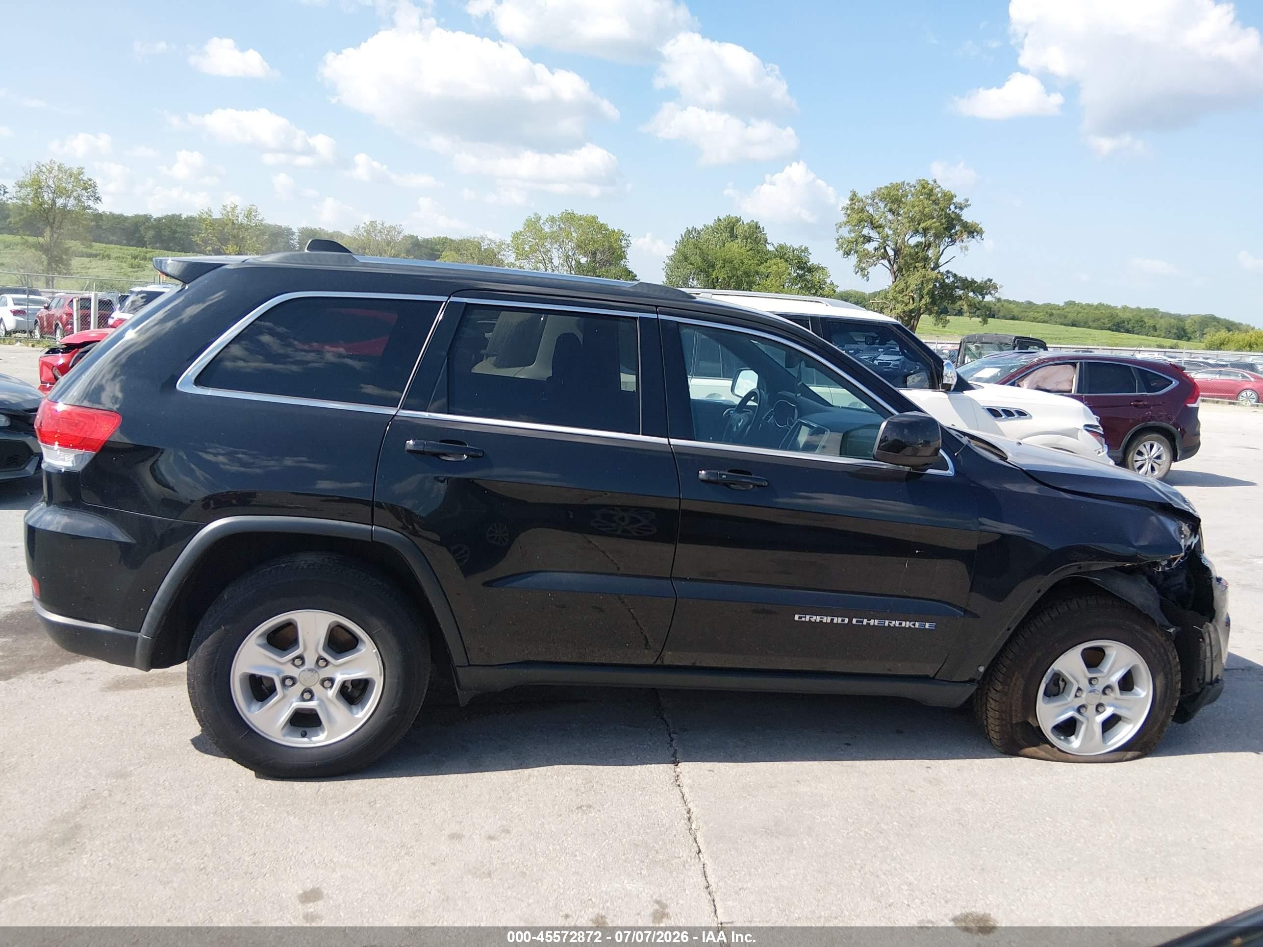 2014 Jeep Grand Cherokee Laredo Black vin: 1C4RJFAG6EC104713