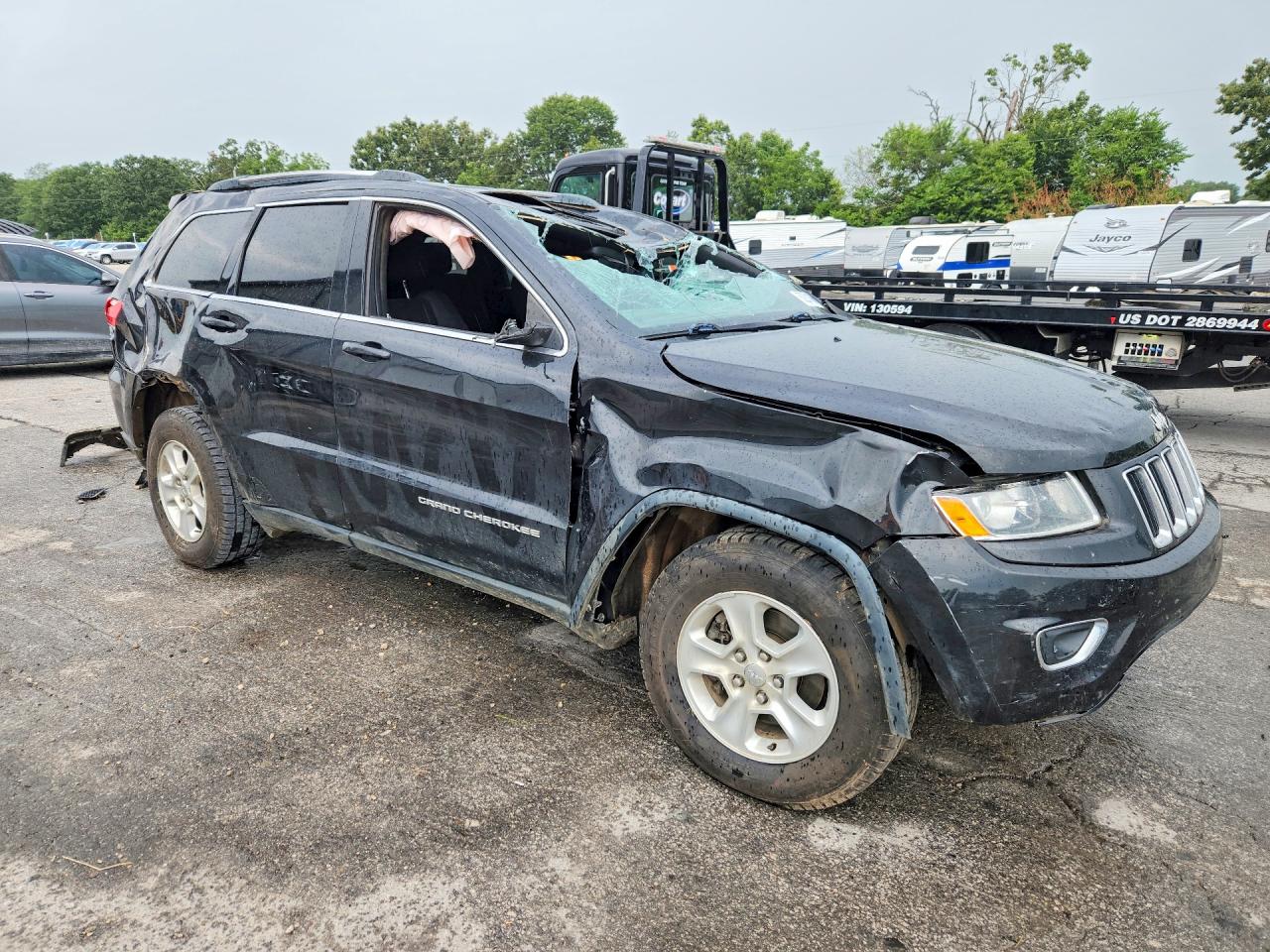 2014 Jeep Grand Cherokee Laredo Black vin: 1C4RJFAG6EC109636