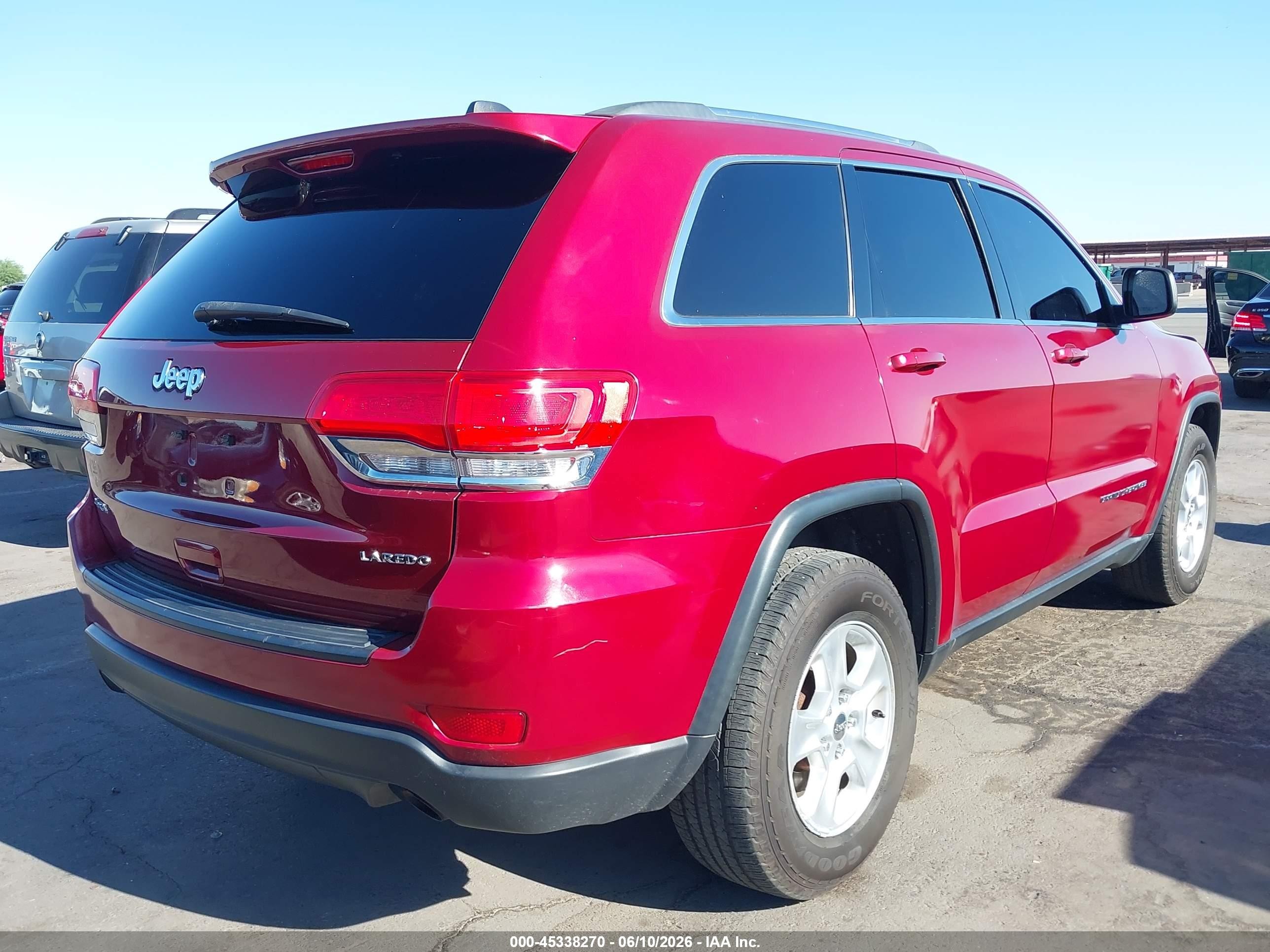 2014 Jeep Grand Cherokee Laredo Burgundy vin: 1C4RJFAG6EC129224