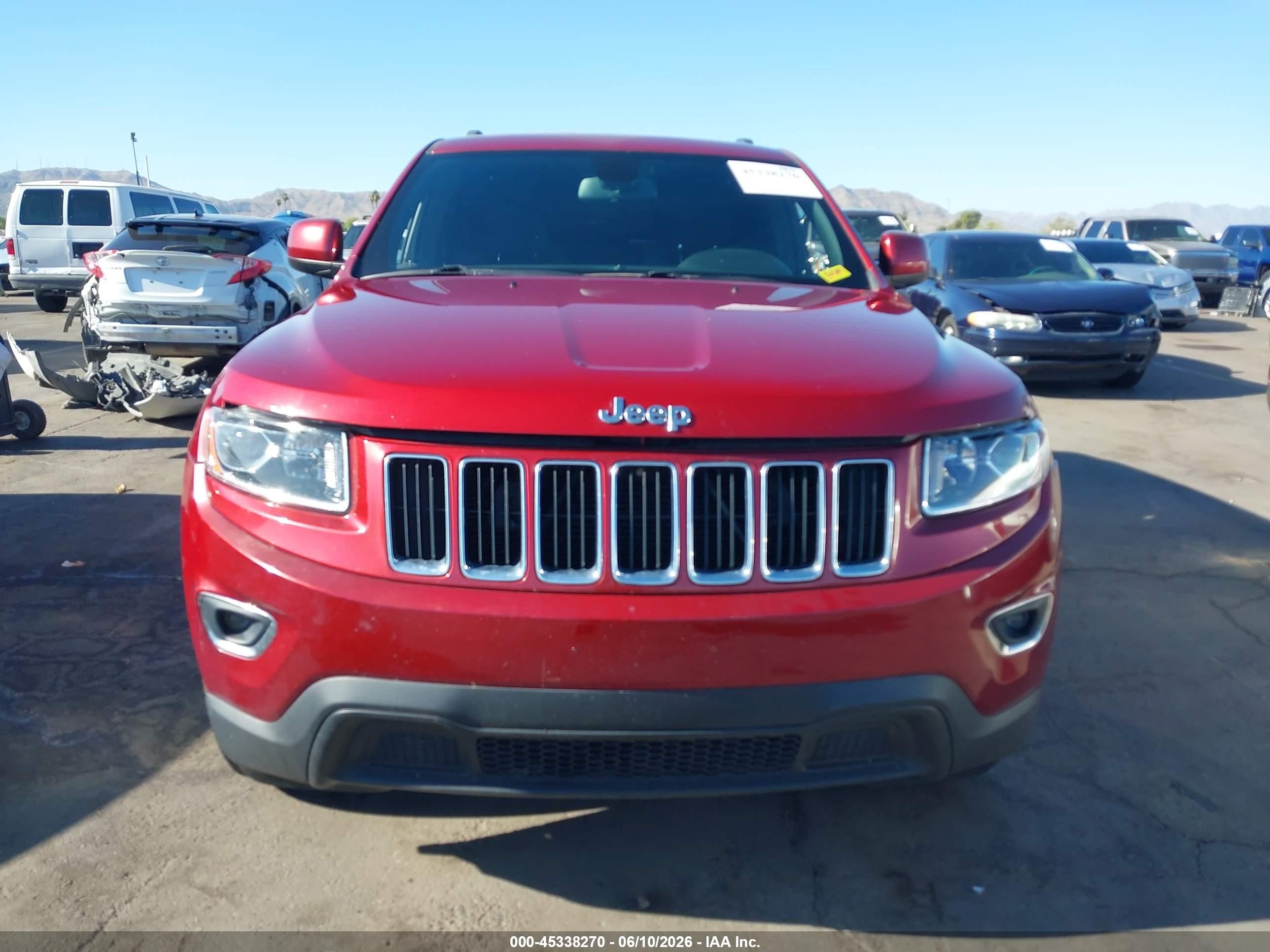 2014 Jeep Grand Cherokee Laredo Burgundy vin: 1C4RJFAG6EC129224