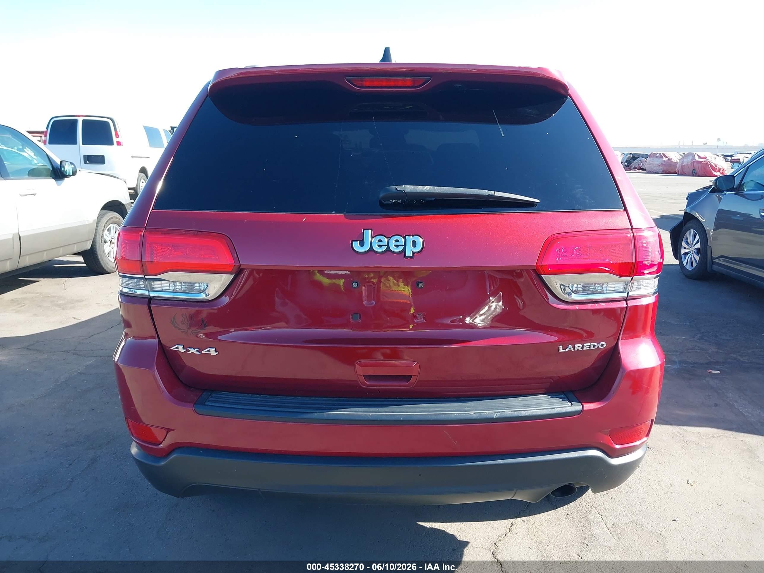 2014 Jeep Grand Cherokee Laredo Burgundy vin: 1C4RJFAG6EC129224