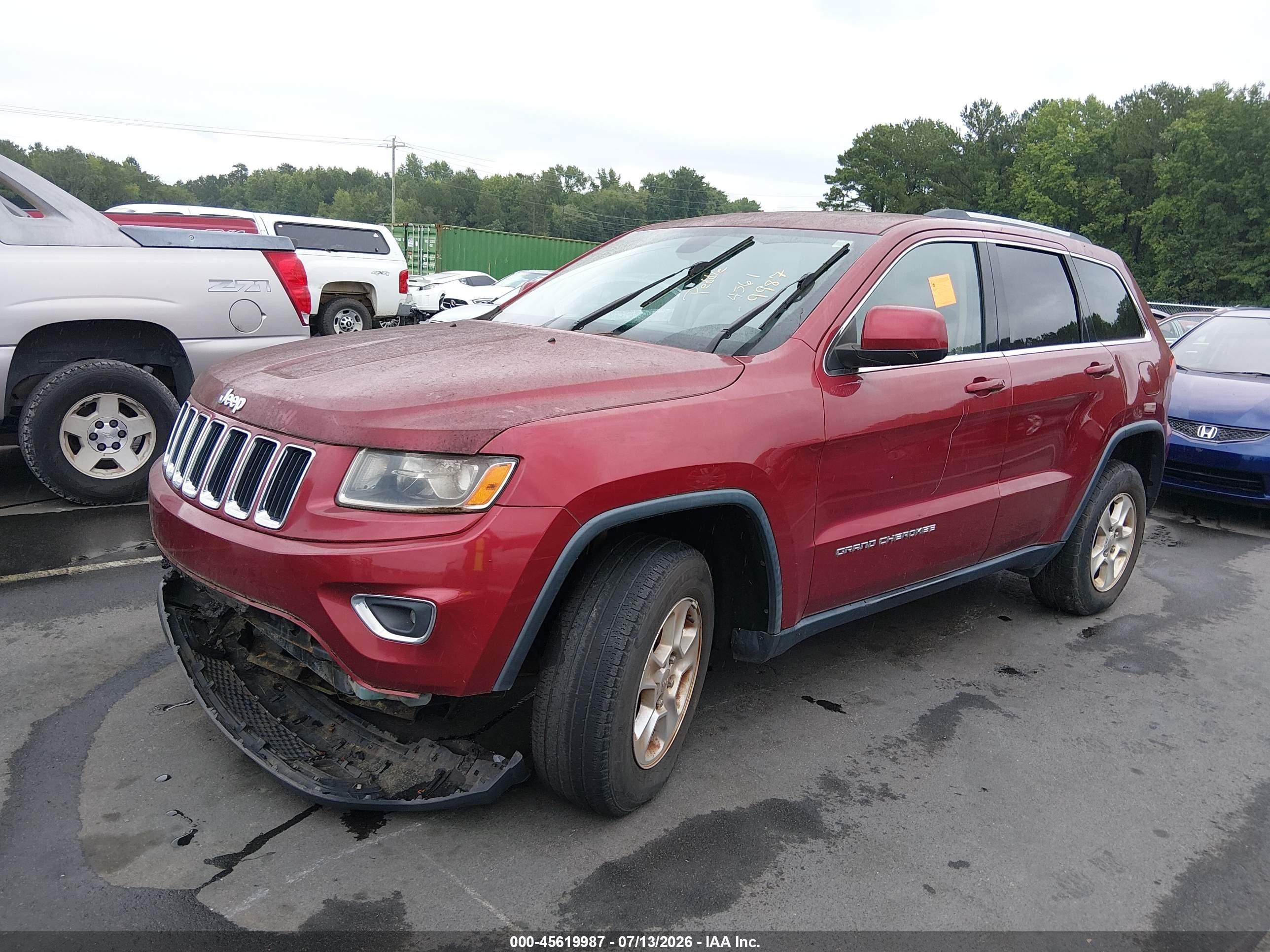 2014 Jeep Grand Cherokee Laredo Red vin: 1C4RJFAG6EC204892